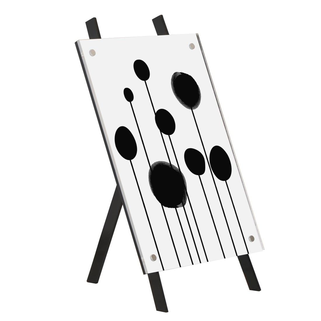 Hama Portraitrahmen »Porträtrahmen "Arts", Acryl, Hochformat, Schwarz, 13 x 18 cm«