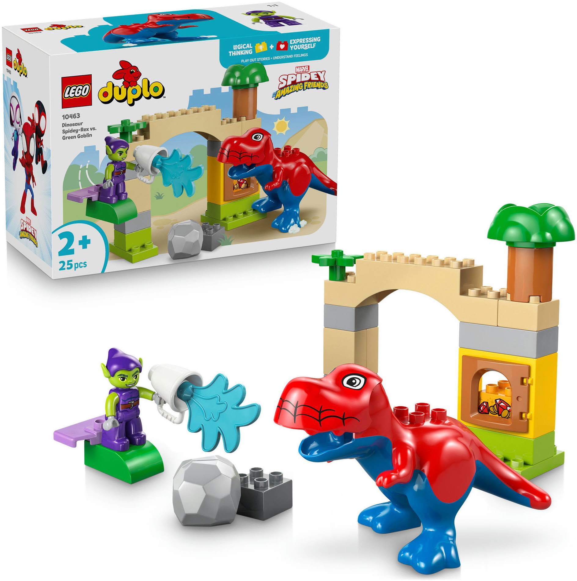 LEGO® Konstruktionsspielsteine »Spidey-Rex vs. Green Goblin (10463), LEGO DUPLO Disney™«
