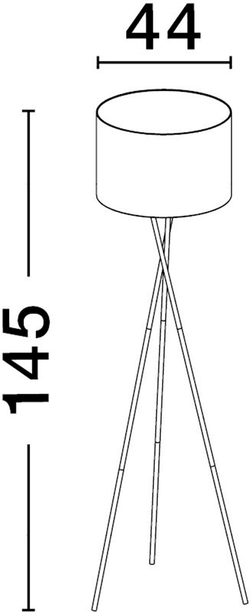 Nova Luce Stehlampe »RETRO«, 1 flammig