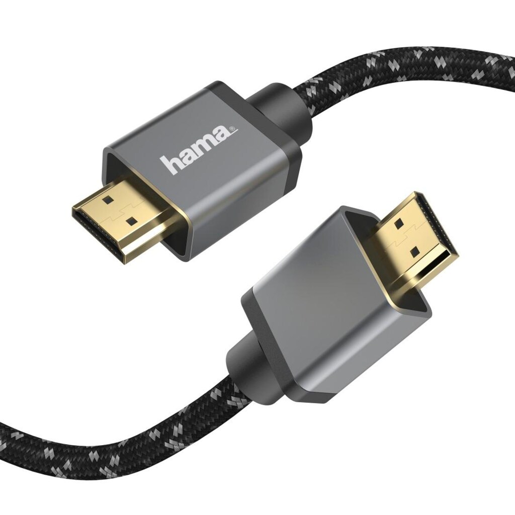 Hama HDMI-Kabel »Ultra High Speed HDMI™-Kabel Stecker-Stecker 8K Metall HDMI™-Kabel 2m«, 200 cm