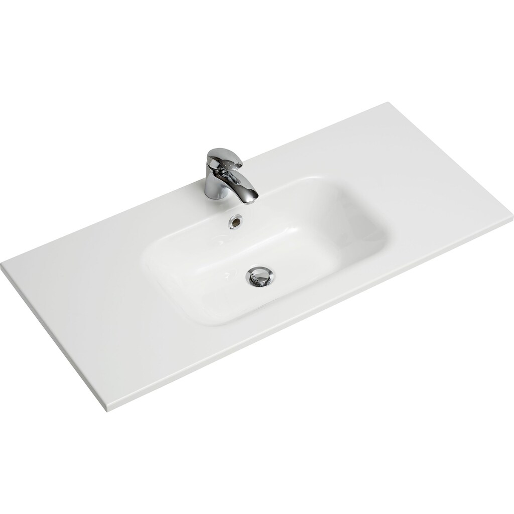 Saphir Waschtisch »Quickset 362 Mineralmarmor-Waschtisch mit Unterschrank, 101 cm breit«