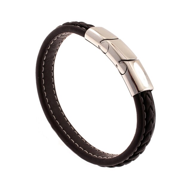 JOBO Armband, aus Leder mit Edelstahl 22 cm online bestellen | BAUR