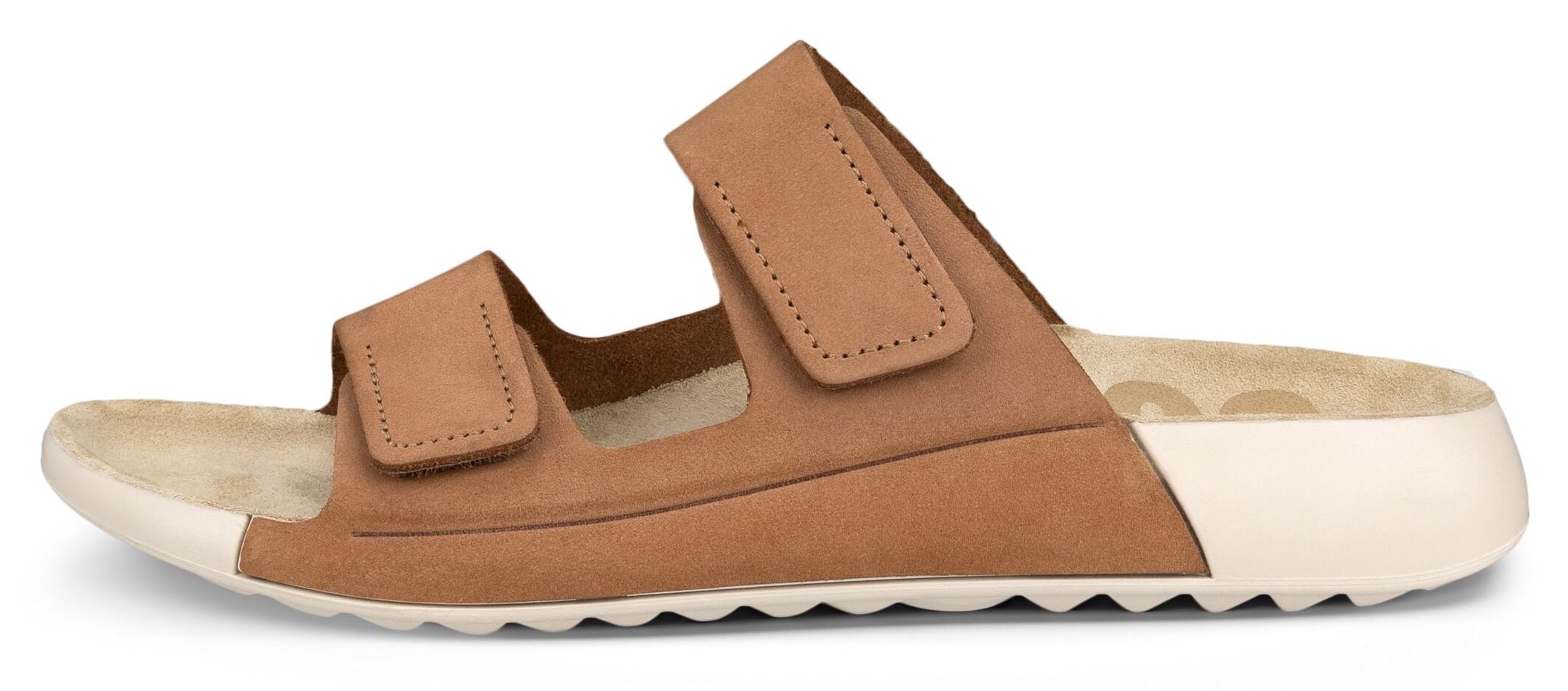 Ecco Pantolette »COZMO W«, Sommerschuh, Schlappen mit zwei Klettverschlussriemen