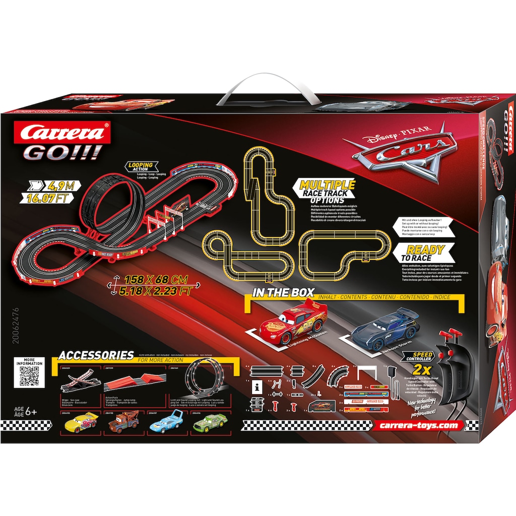 Carrera® Autorennbahn »Carrera GO!!! - Disney Pixar Cars - Speed Challenge«