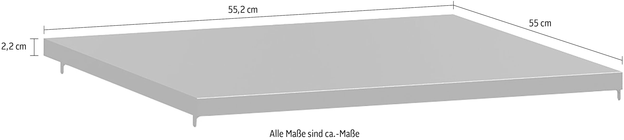 set one by Musterring Einlegeboden »York Schlafen«, (3 St.), 3er-Set, anthrazit oder weiß, verschiedene Größen