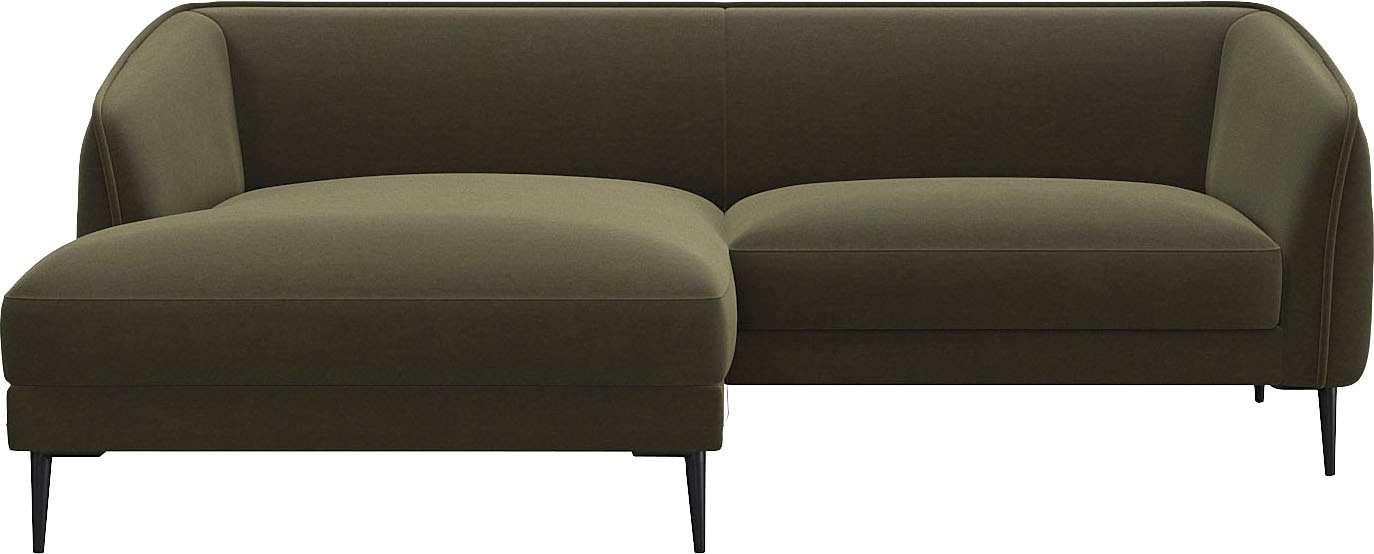 FLEXLUX Ecksofa "Belle Designsofa, bequem durch Kaltschaum im Sitz" Skandinavisches Design, In hochwertiger Verarbeitung, B/T 218/149 cm
