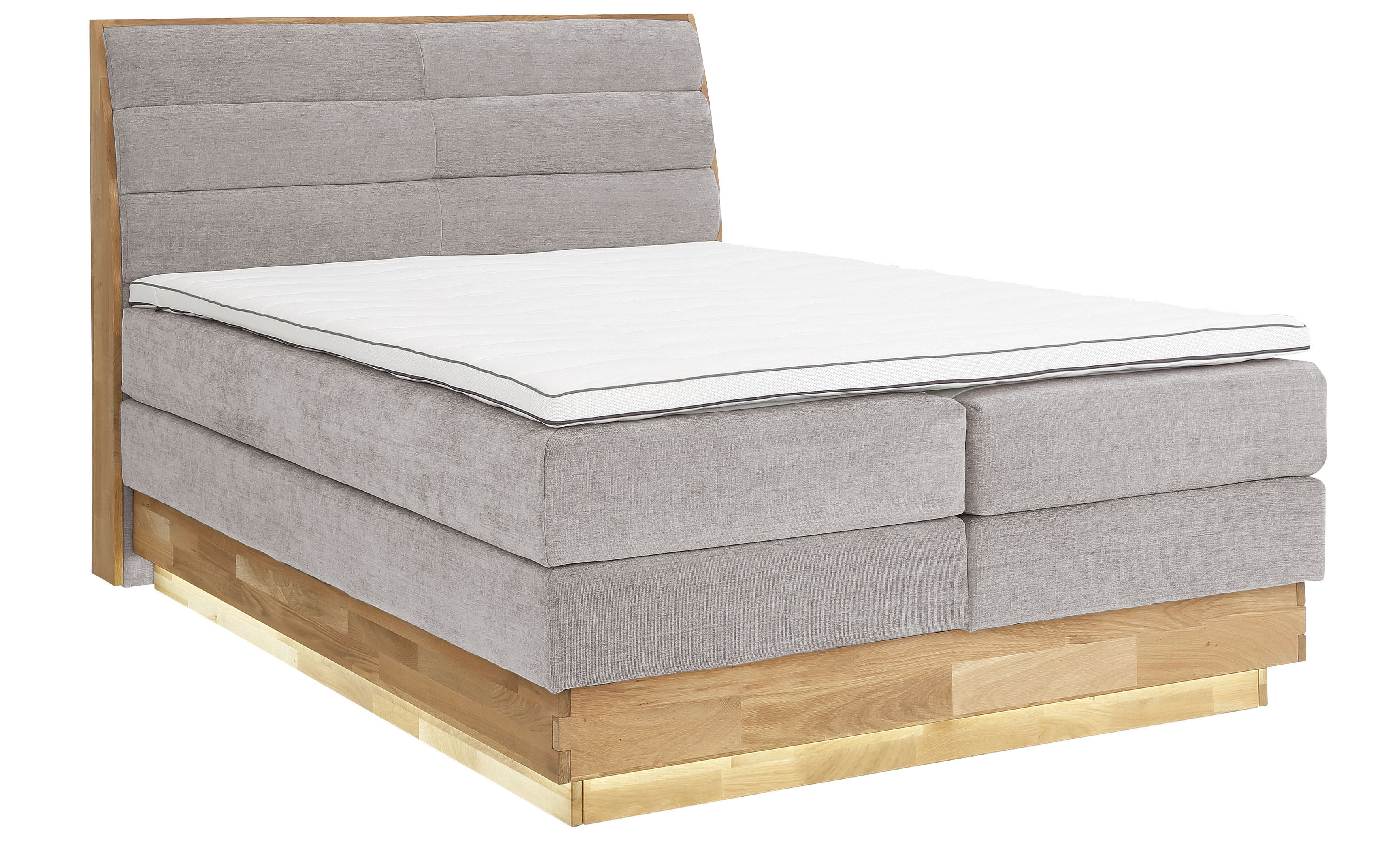 Thumbnail - OTTO products Boxspringbett, LED-Beleuchtung, mit zertifizierten, recycelten Bezugsstoffen