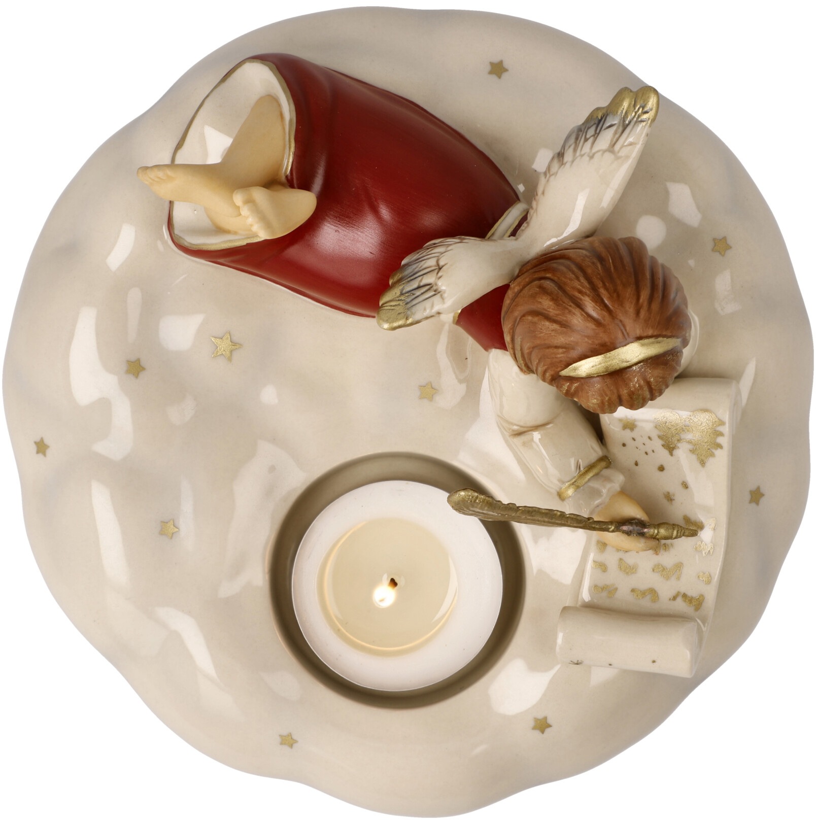 Goebel Engel Figur Kleine Traumreise - Handbemalte Weihnachtsdekoration 9,5cm