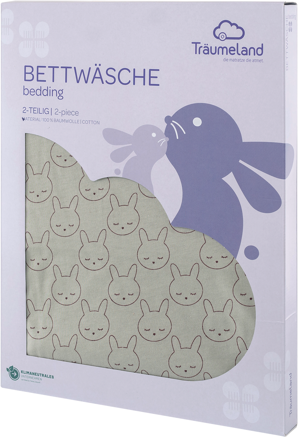 Träumeland Babybettwäsche »Jersey Kuschelhase«, mit Allover-Print