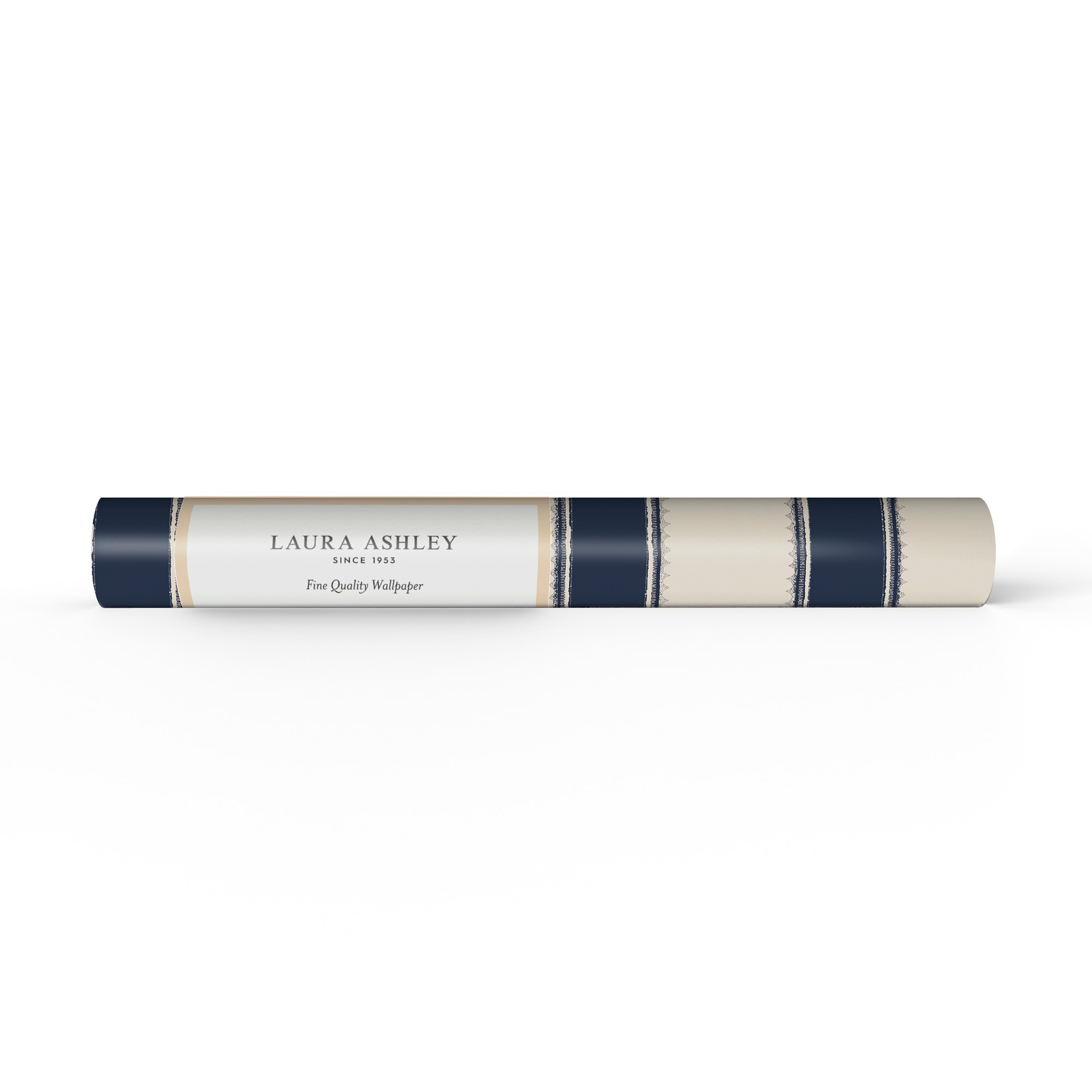 LAURA ASHLEY Vliestapete »Denwick Streifen Midnight Seaspray«, gestreift, 10mx52cm (ca. 5m2)