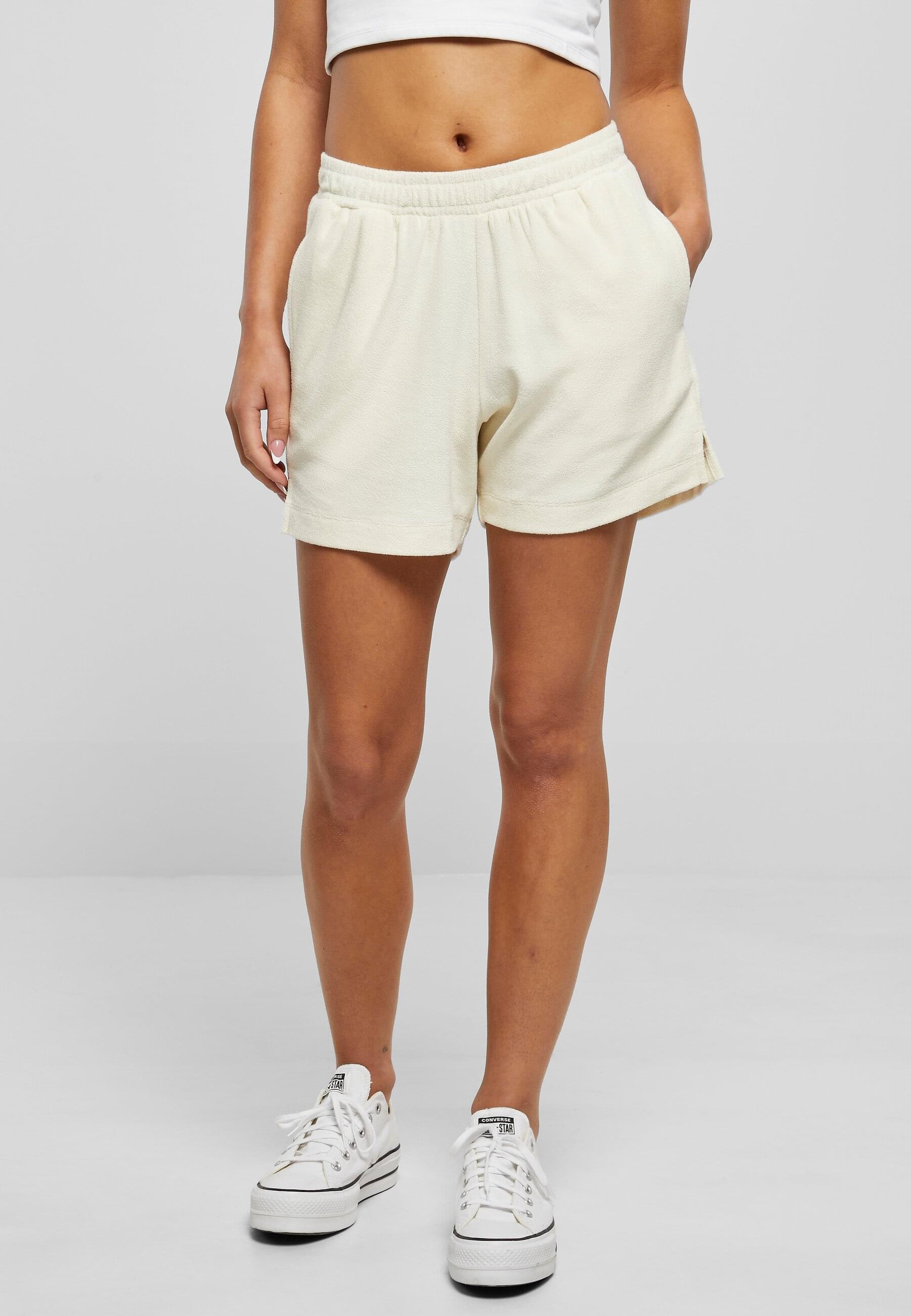 URBAN CLASSICS Shorts »Urban Classics Damen Ladies Towel Shorts«, (1 tlg.)