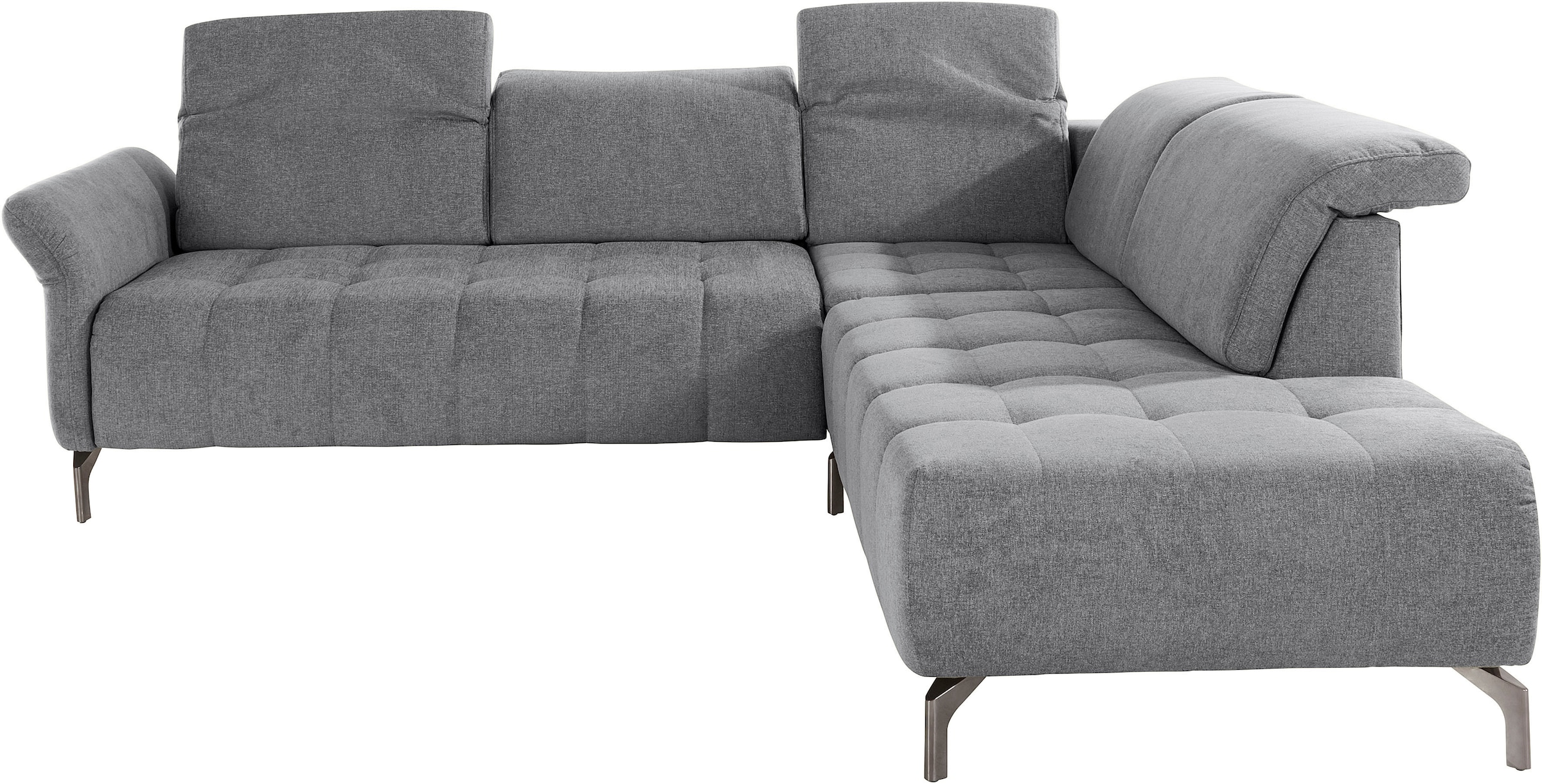 INOSIGN Ecksofa »Fresh L-Form«, Federkern, wahlweise Kopfteilverstellung und motorischer Vorziehsitz