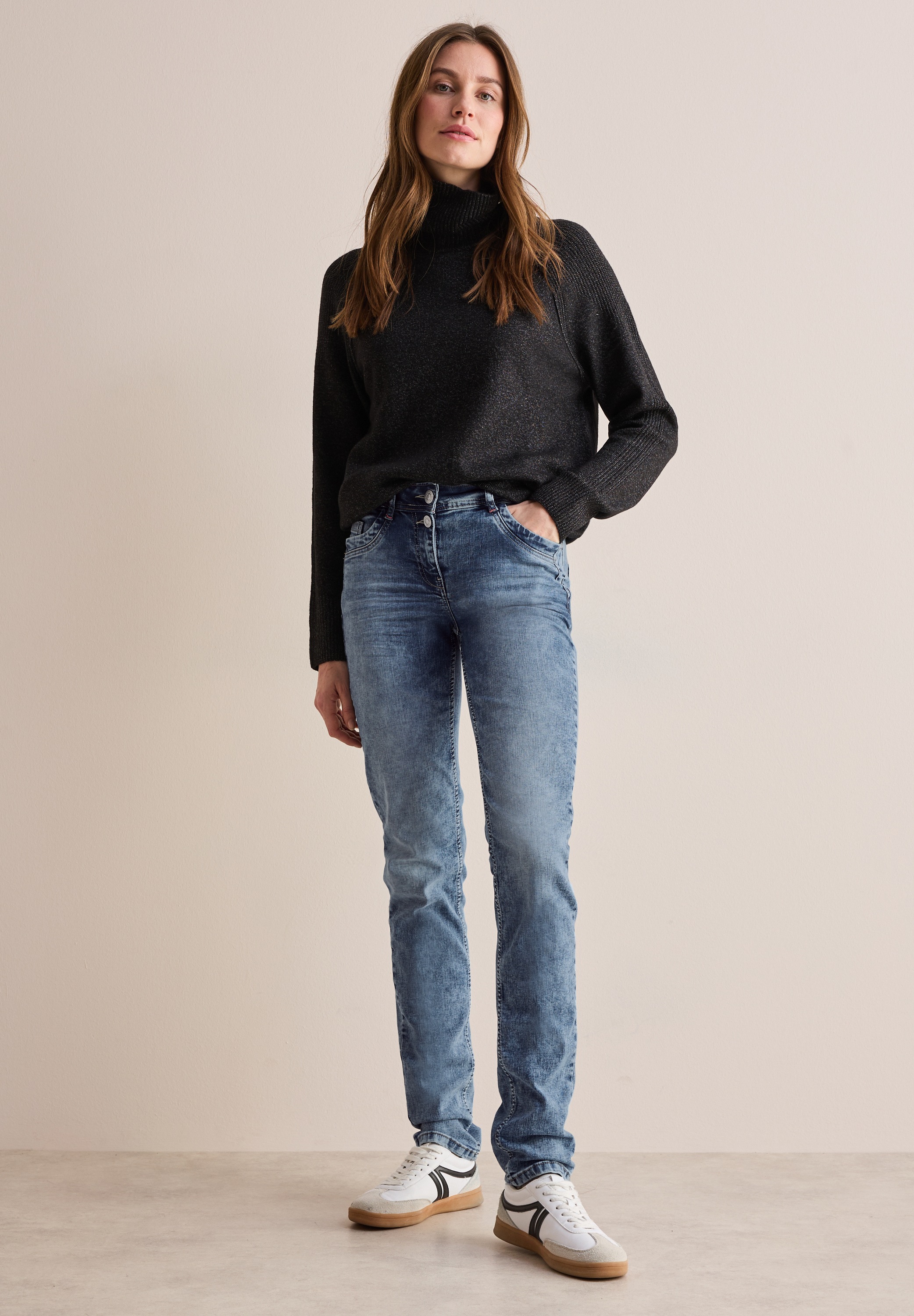 Cecil Comfort-fit-Jeans Middle Waist