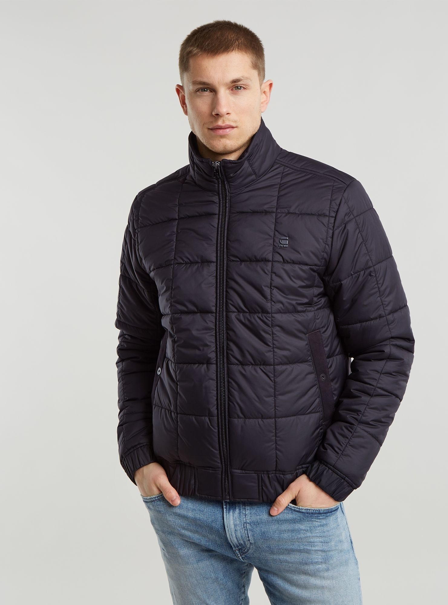 G-star pour homme. D25369-B958-6484 Veste matelassée Meefic noir (M), Casuel, Polister recyclé, Durable