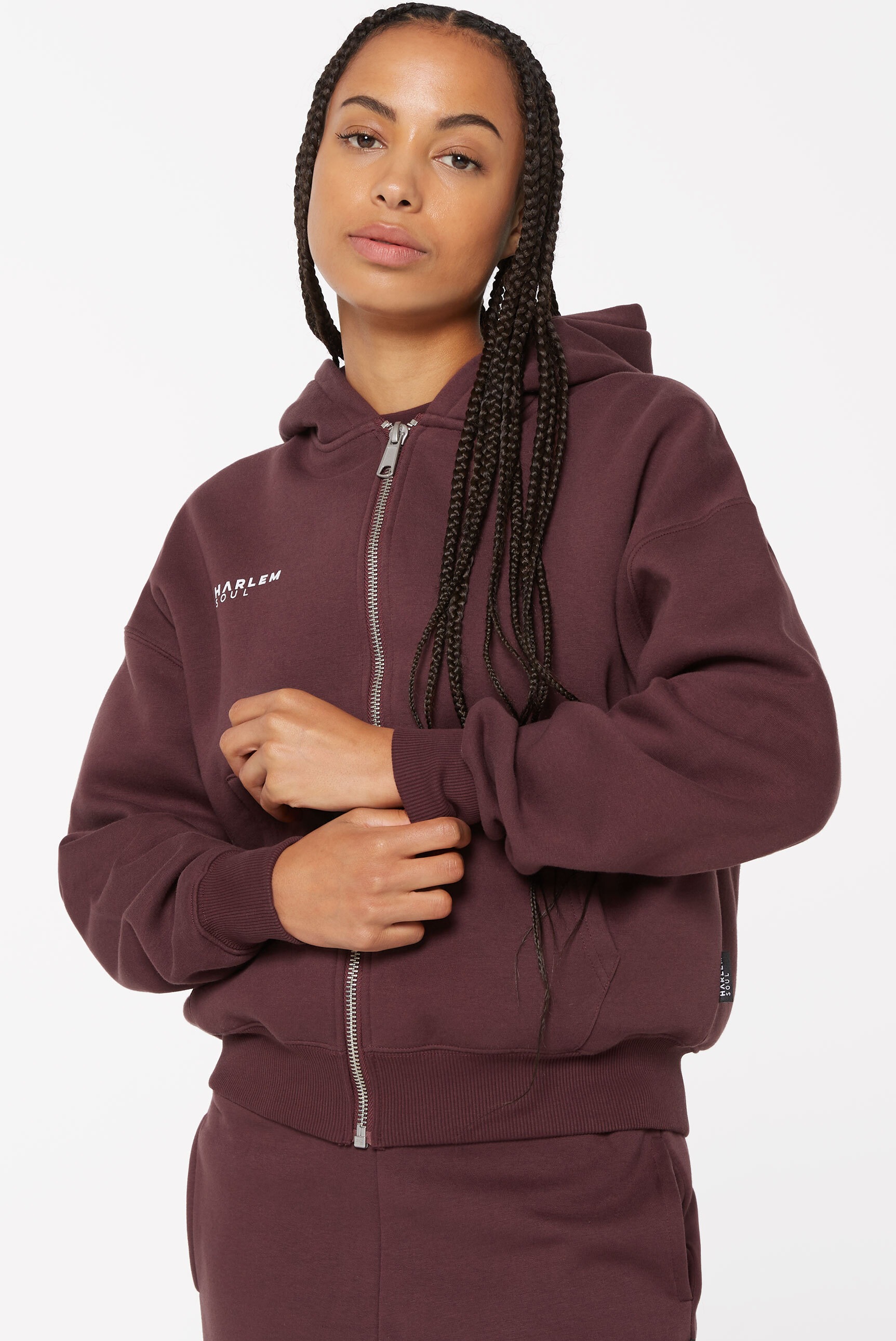 Harlem Soul Kapuzensweatjacke, mit weicher Innenseite