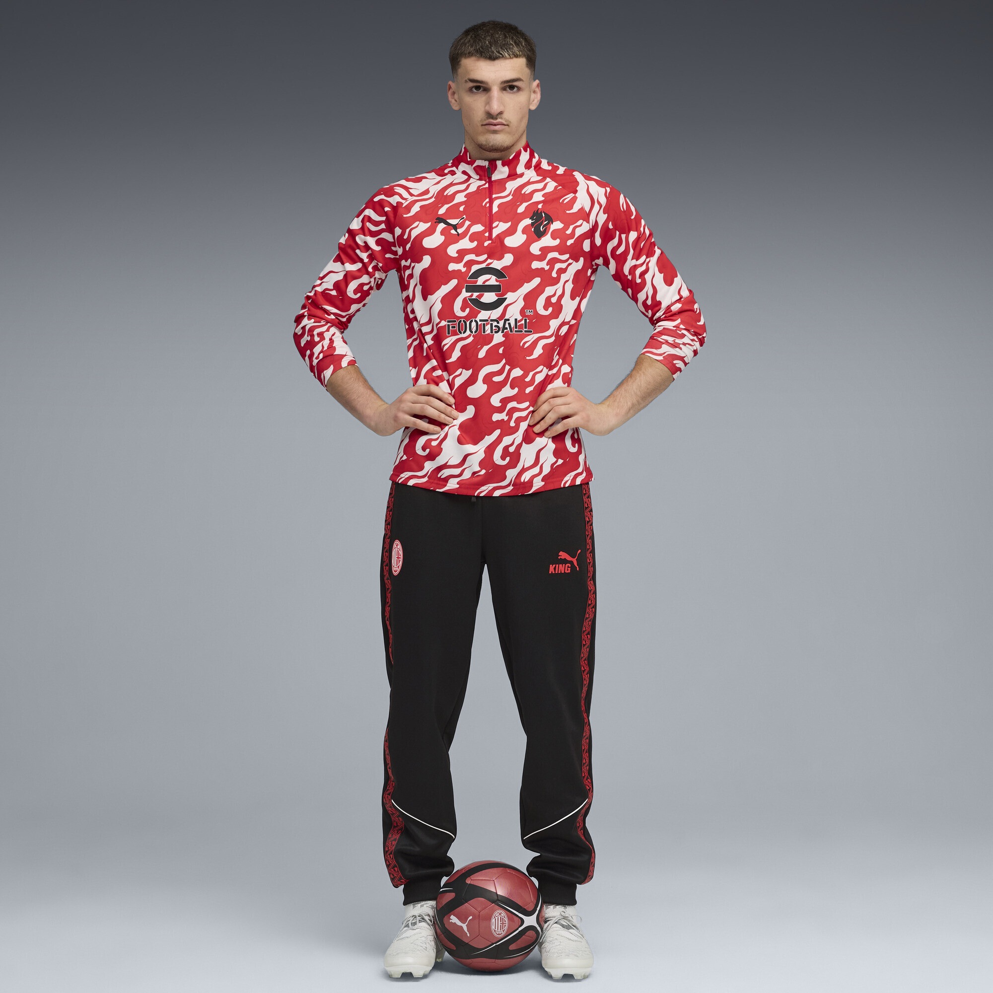 PUMA T-Shirt »AC Mailand Aufwärmoberteil Herren«