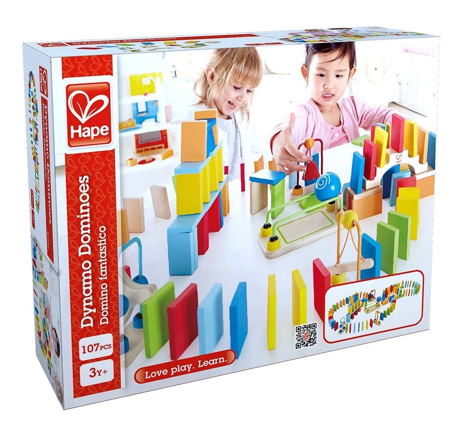 Hape Spiel »Domino Fantastico«, (107 tlg.), 107tlg.