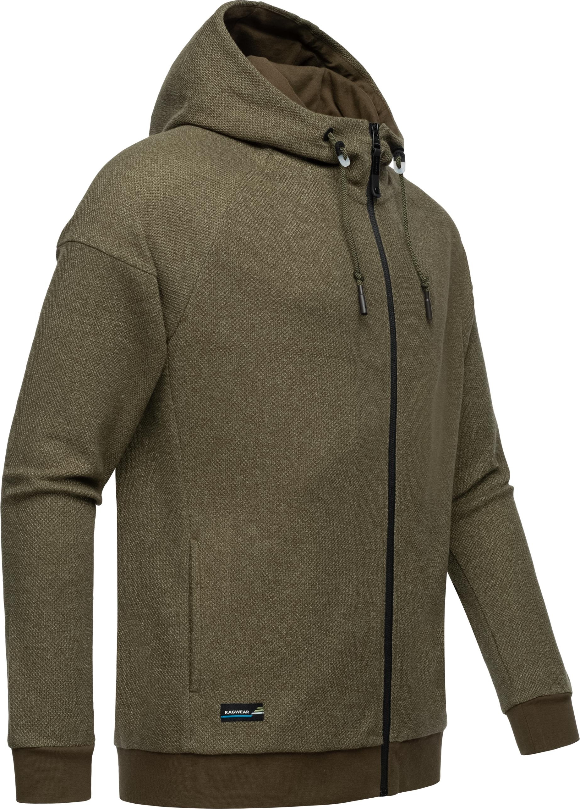 Ragwear Kapuzensweatjacke »Dreyner«, Herren Basic Sweatjacke mit Kapuze