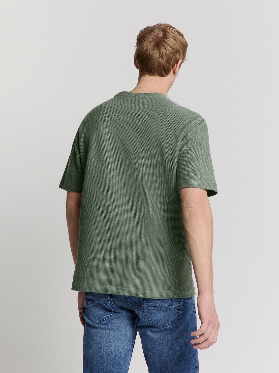 NO EXCESS T-Shirt "No Excess Jacquard crewneck t-shirt" günstig online kaufen