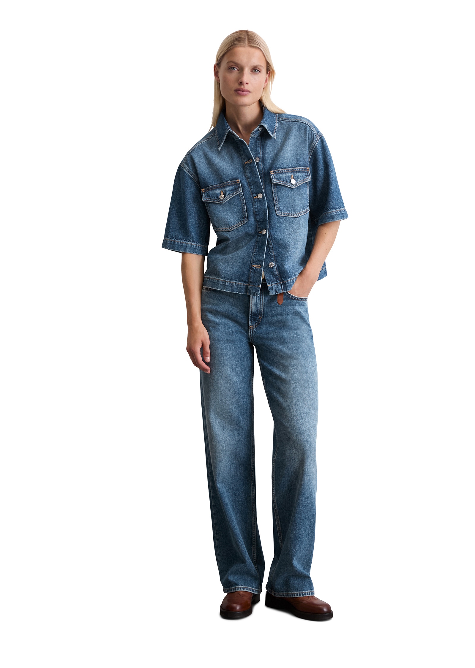 Marc O'Polo Jeansbluse »aus TENCEL™ Lyocell«
