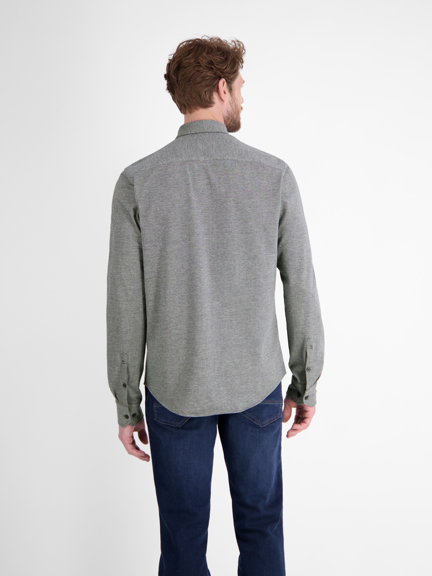 LERROS Langarmhemd "LERROS Herren Jerseyhemd, Stil trifft auf Komfort" günstig online kaufen