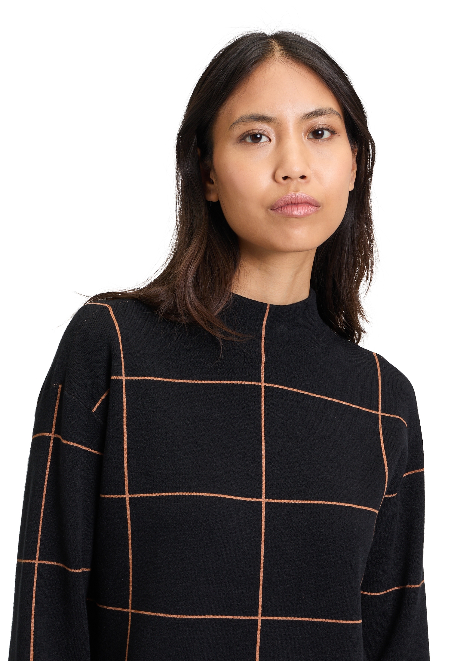 Betty Barclay Strickkleid »Betty Barclay Damen Strickkleid mit Jacquard«, Kragen