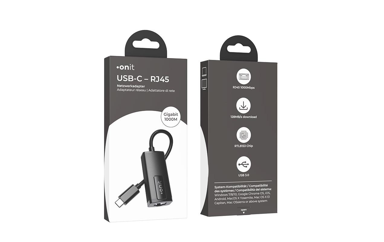 onit Netzwerk-Adapter »USB-C zu RJ-45 Netzwerkadapter«