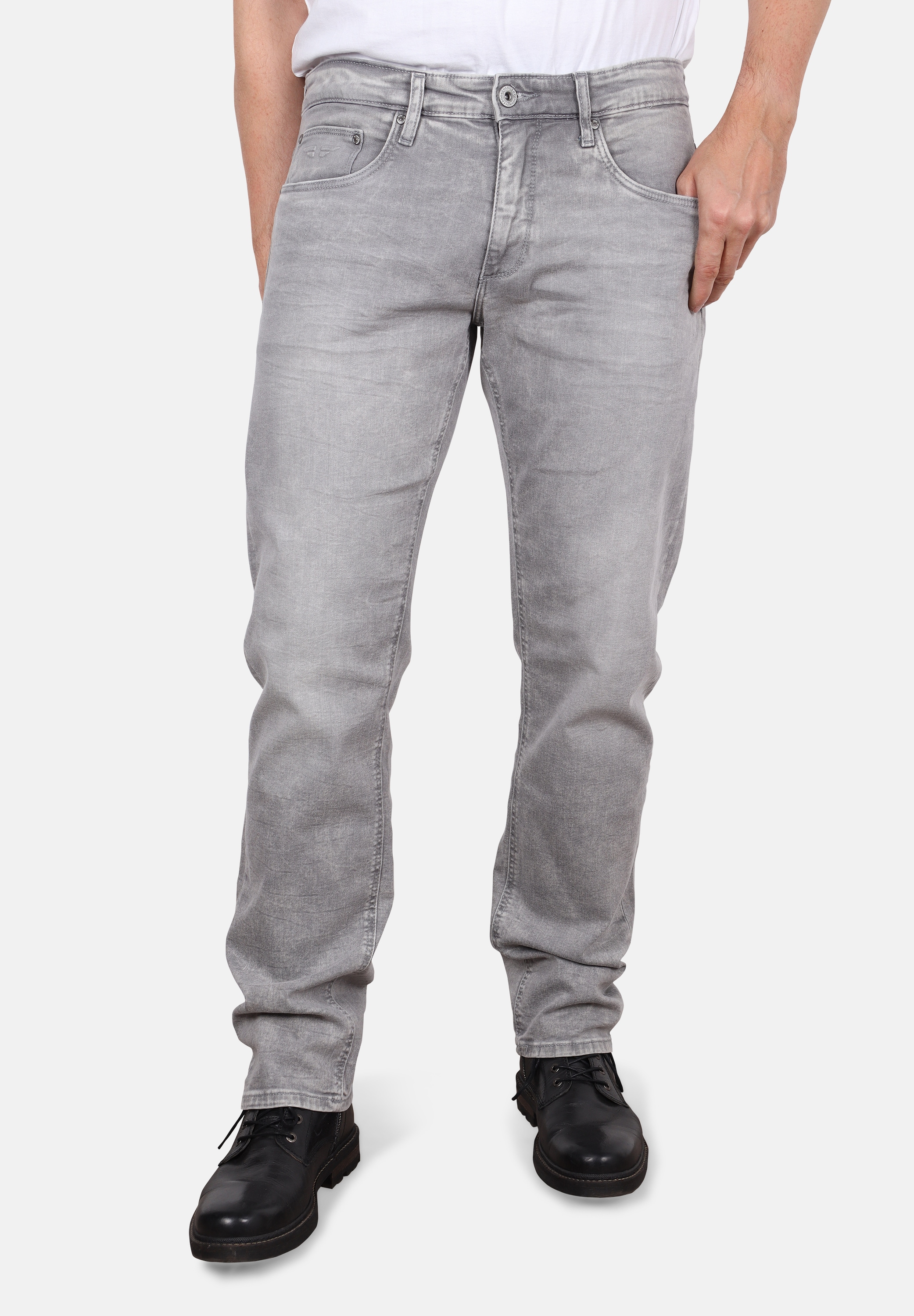 HERO by John Medoox "Denver Fashion Regular Straight Stretch Jeans" Straight Fit Casual Clean Wash Denim Jeans für Herren