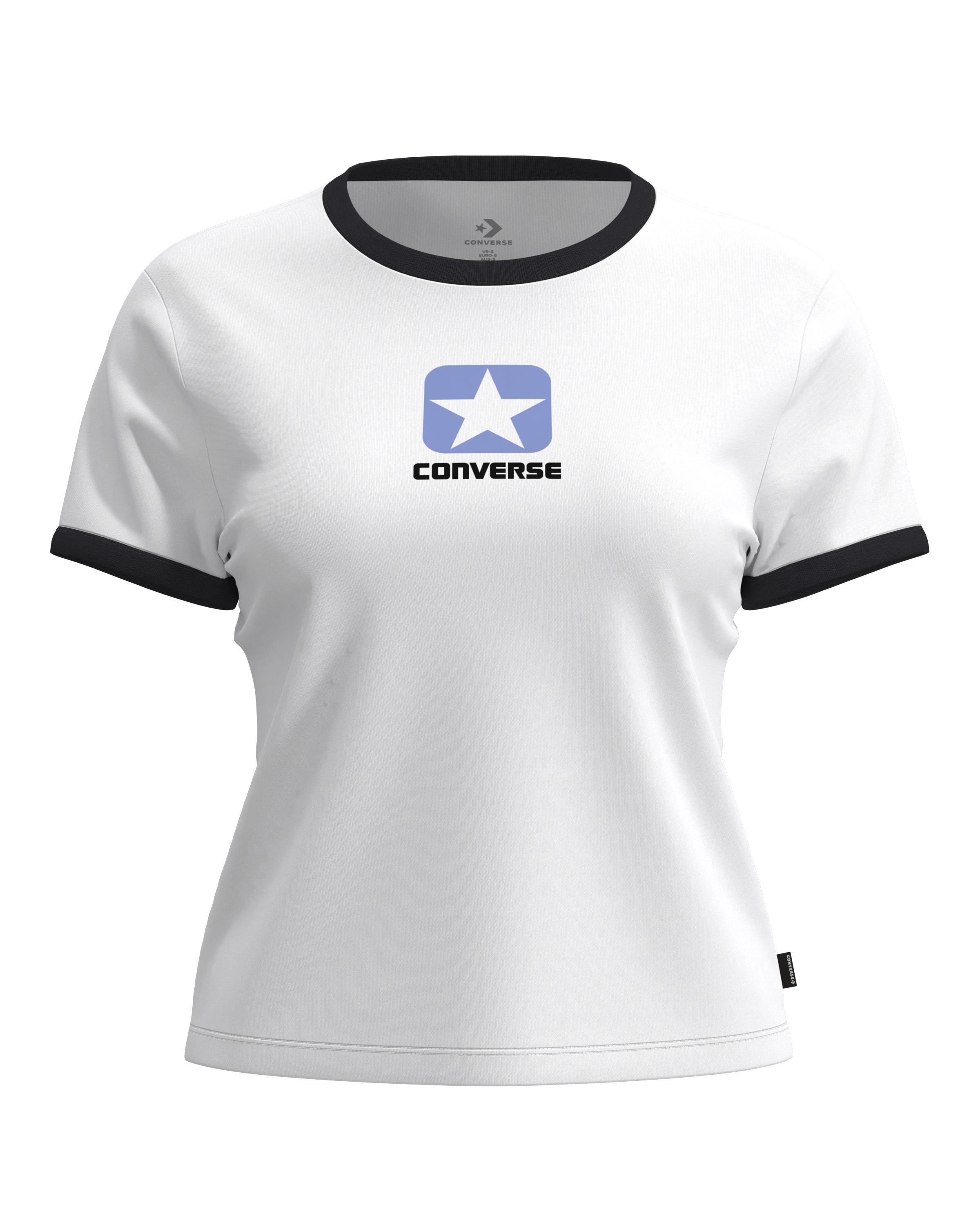 Converse T-Shirt »RETRO BOX STAR TEE« mit sportlichem Schnitt, Kurzarmdesign, aus Baumwolle, für Erwachsene
