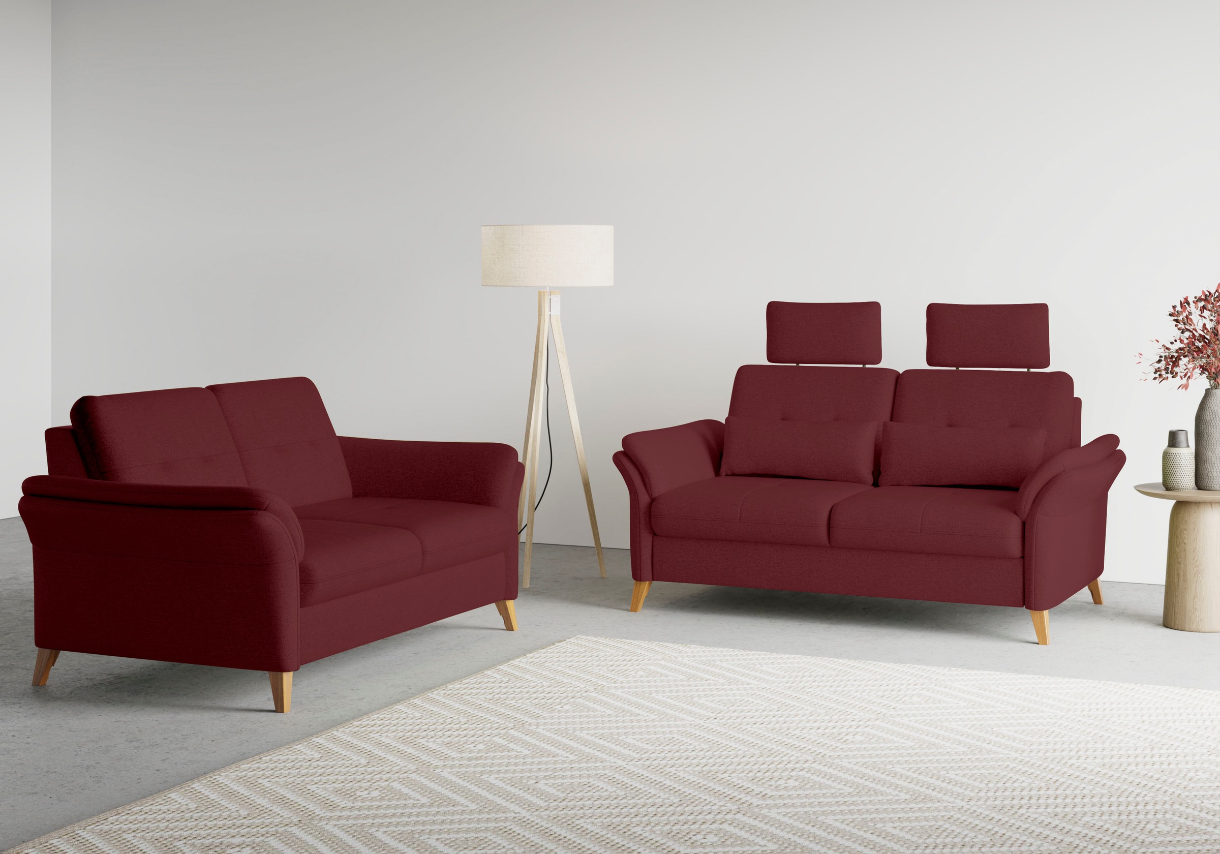 sit&more 3-Sitzer »Göteborg«, inklusive Sitztiefenverstellung und Federkern