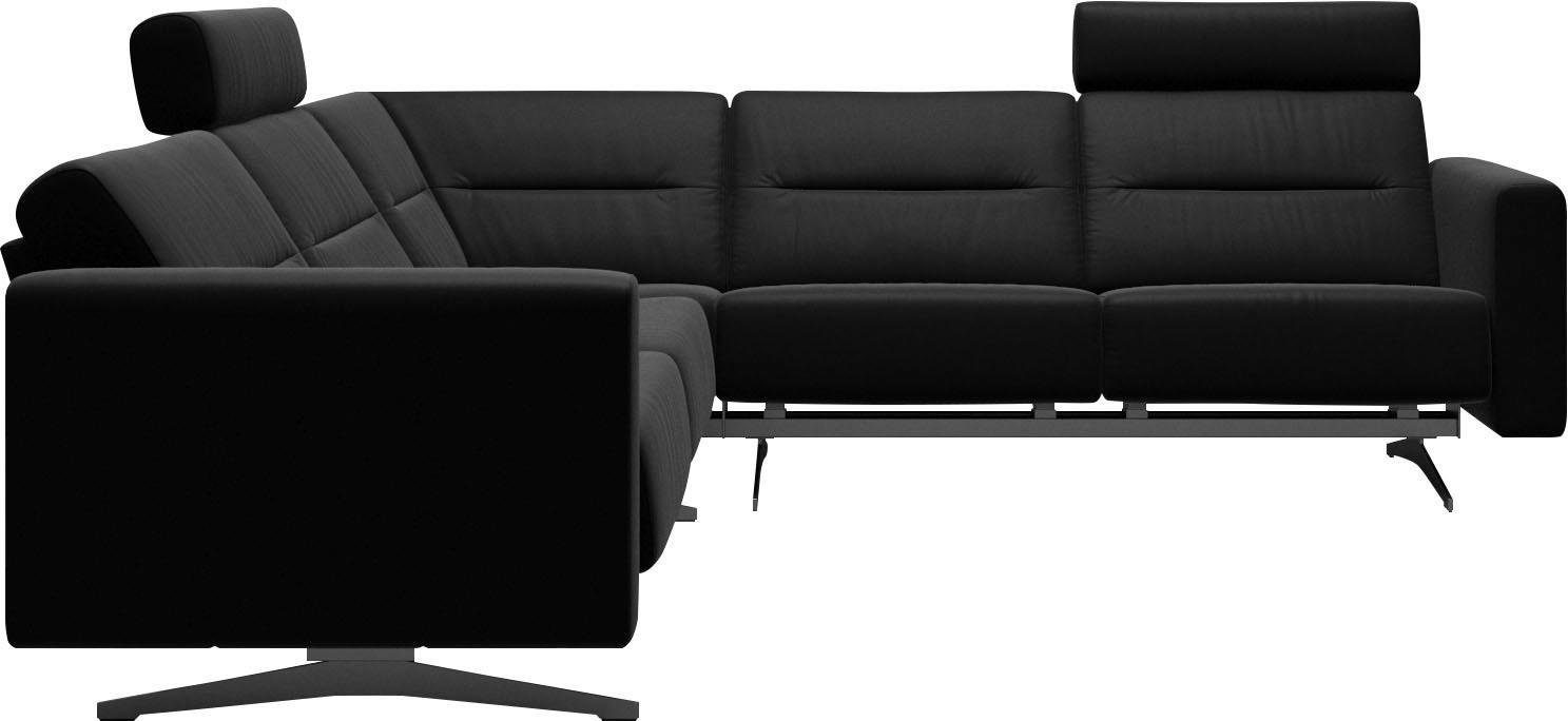 Stressless® Ecksofa »Stella«, mit Zwischennaht im Rücken, Armlehnen S2, Fuß Chrom, Breite 258 cm