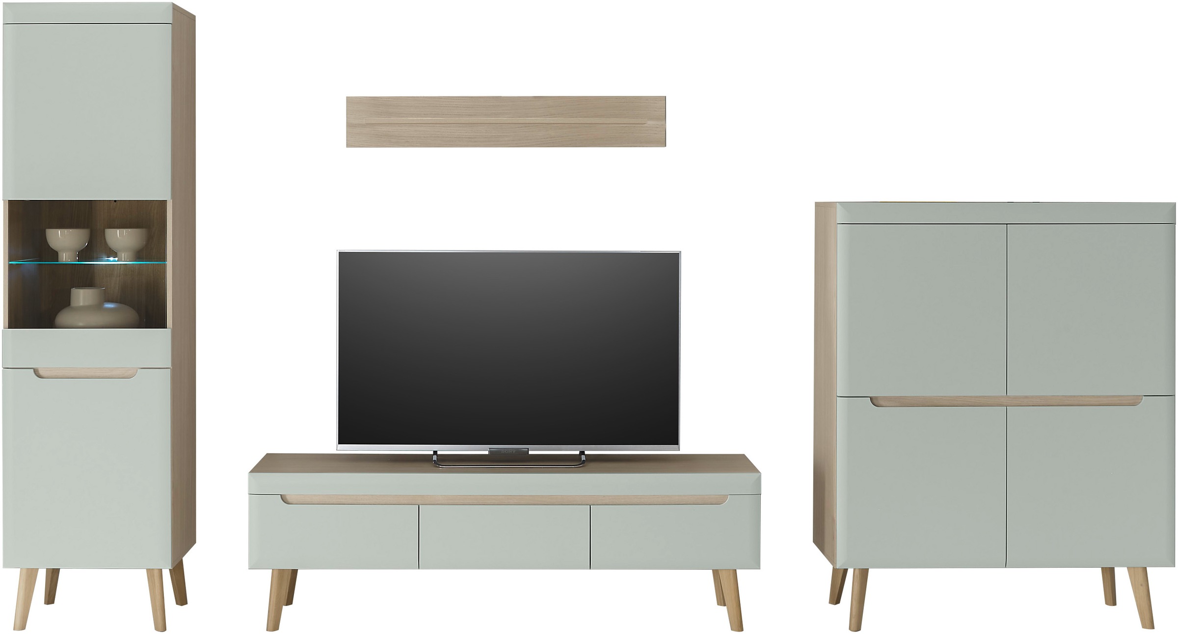 INOSIGN Wohnwand "Torge, Anbauwand, Schrankwand, Mediawand, Wohnzimmer-Set" günstig online kaufen