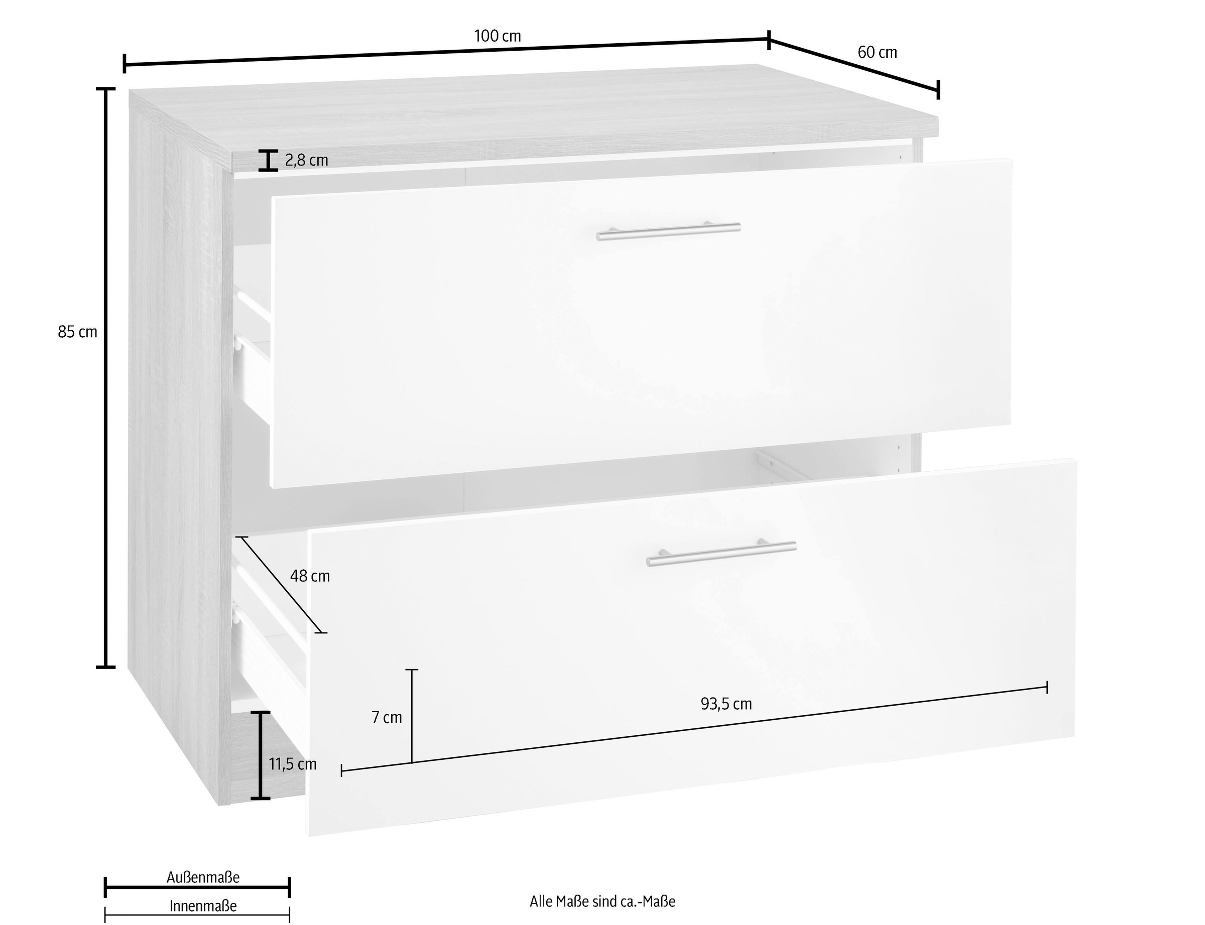 OPTIFIT Unterschrank »Kalmar«, Breite 100 cm | BAUR