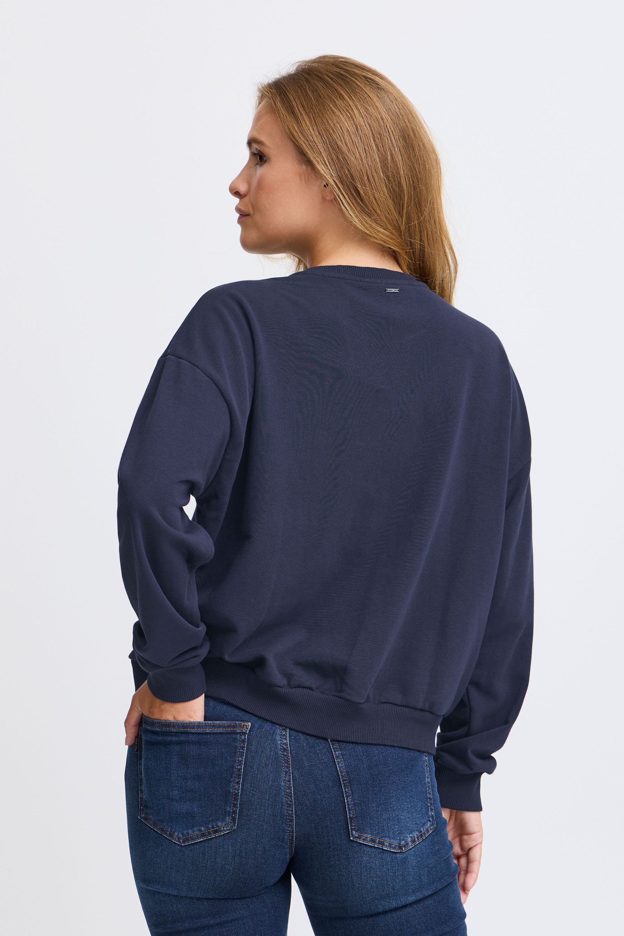Pulz Jeans Rundhalspullover »Rundhalspullover PZTABITA Logo Sweatshirt«