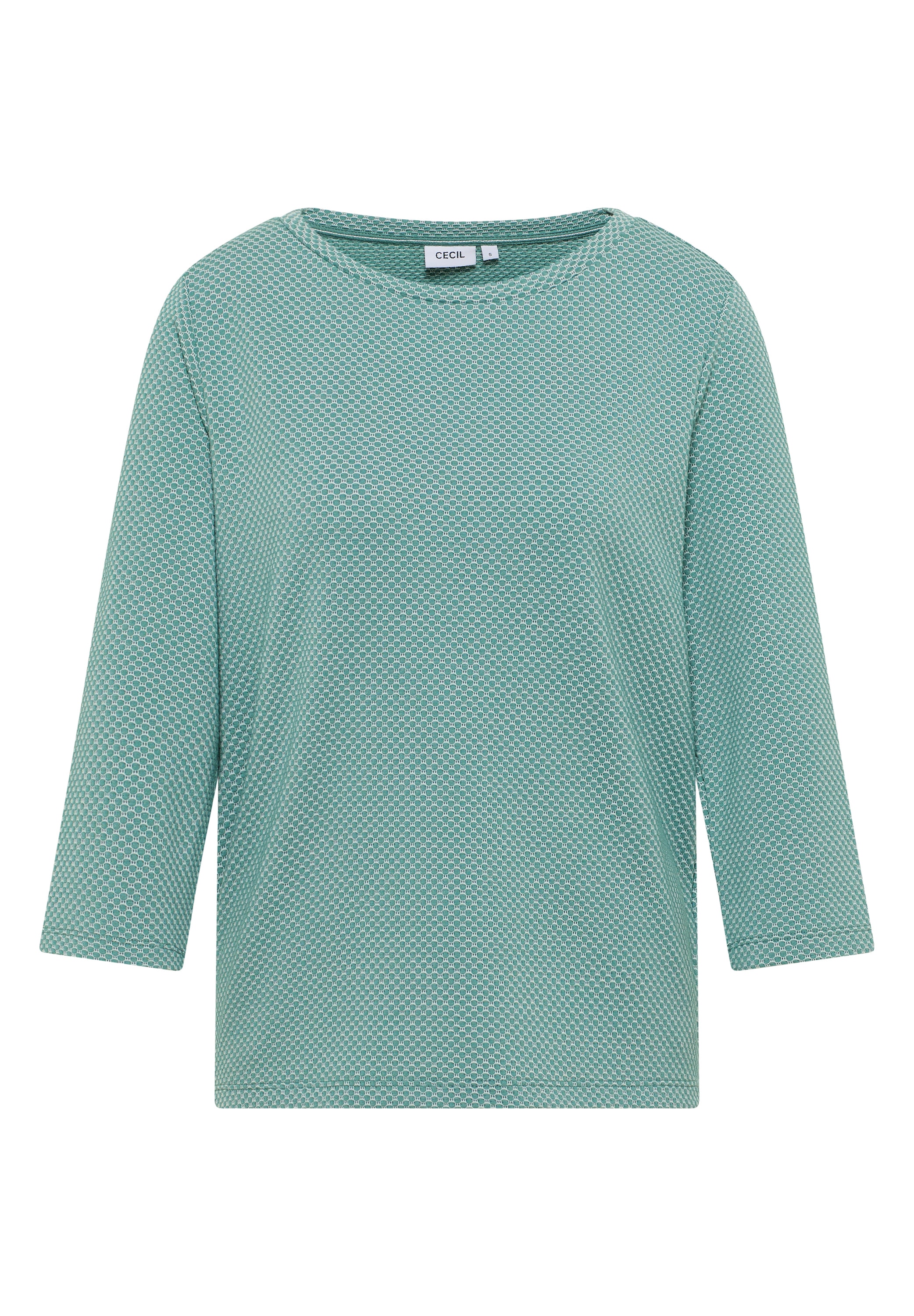 Cecil 3/4-Arm-Shirt, mit Materialmix