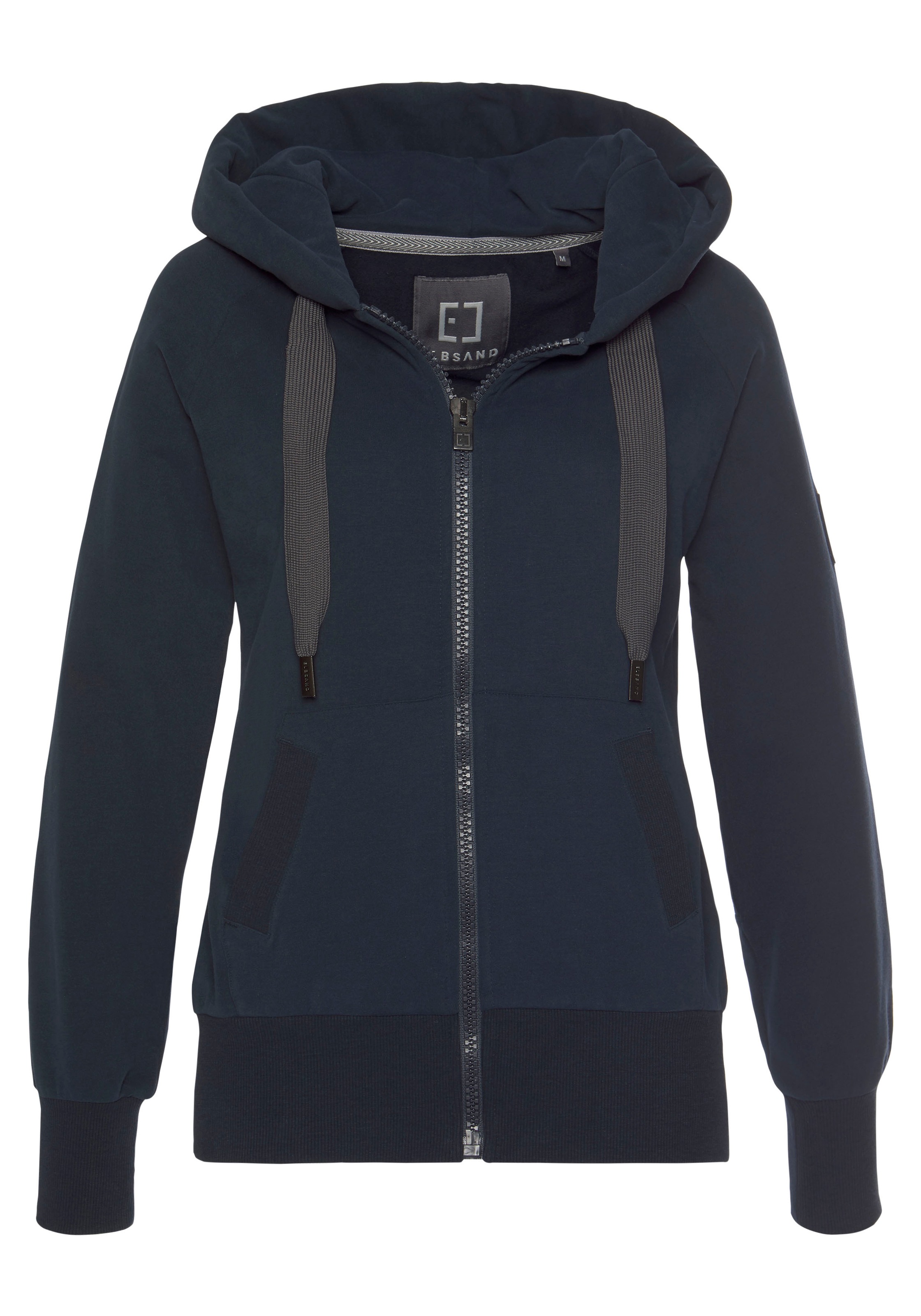 Elbsand Sweatjacke, mit Logo-Stickerei an der Kapuze, bequeme Freizeitjacke günstig online kaufen