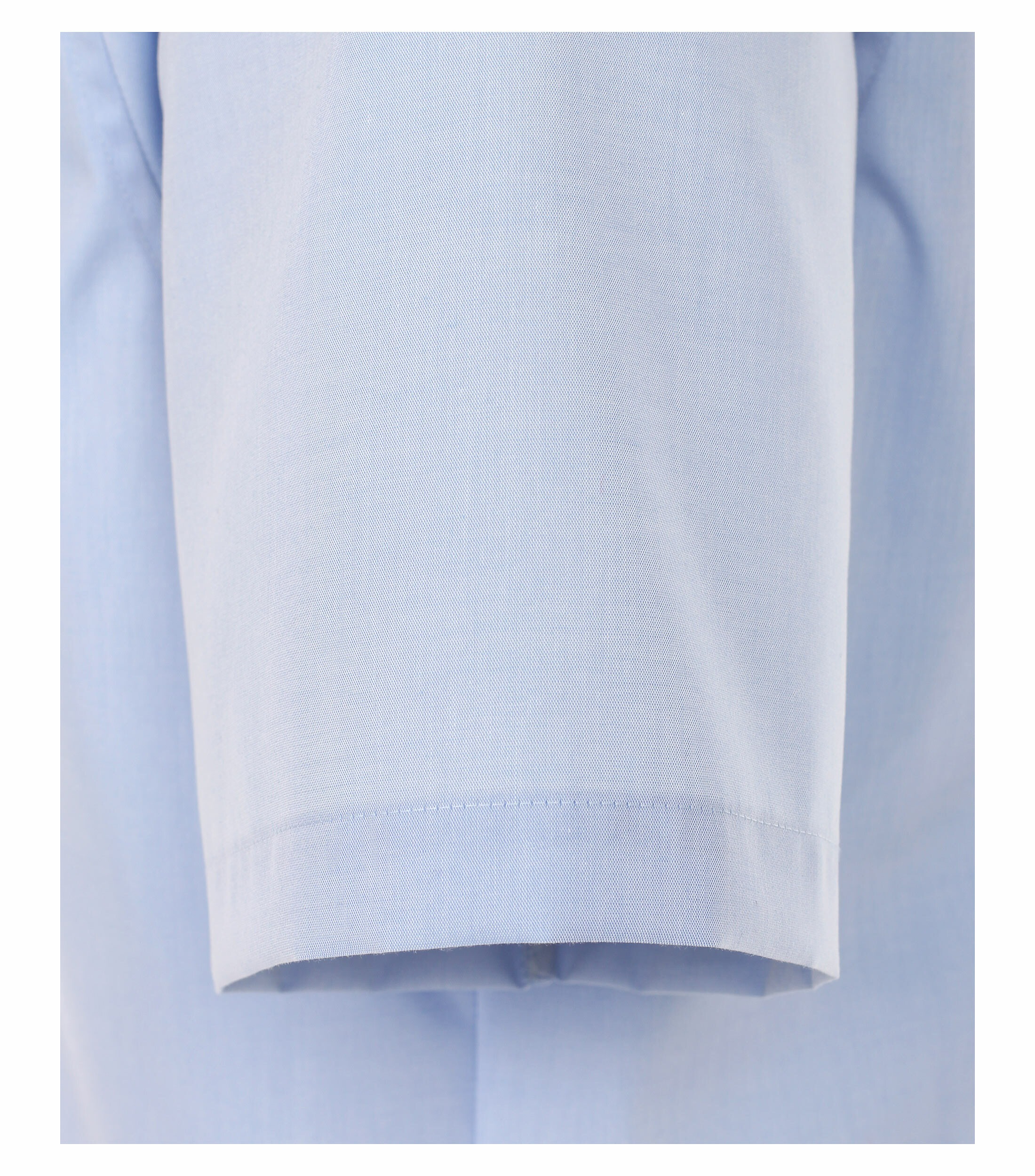 Businesshemd VENTI "VENTI Businesshemd Kurzarm uni", Herren, Gr. 44, Normalgrößen, blau (hellblau), 100% Baumwolle, unifarben, schmal, Hemden 3