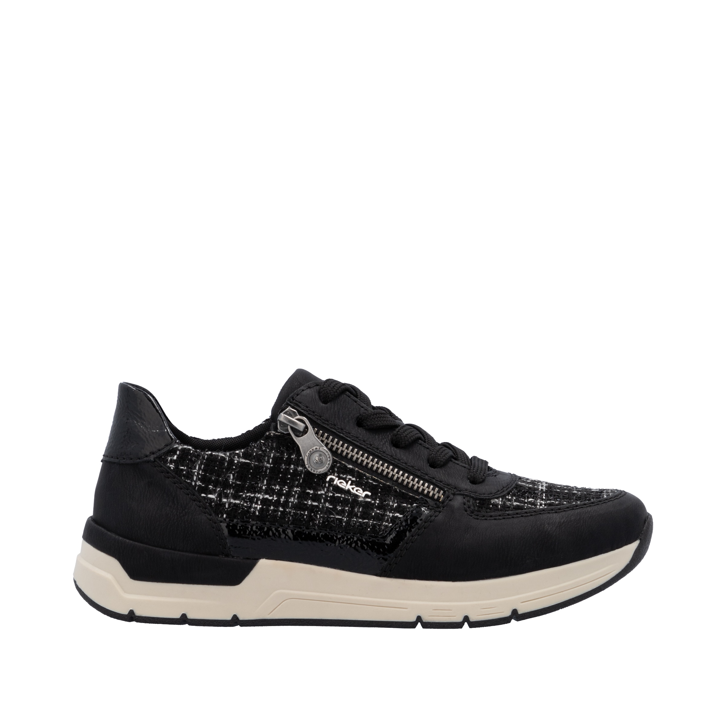 Rieker Sneaker, Freizeitschuh, Schnürschuh, Halbschuh mit modischen Akzenten