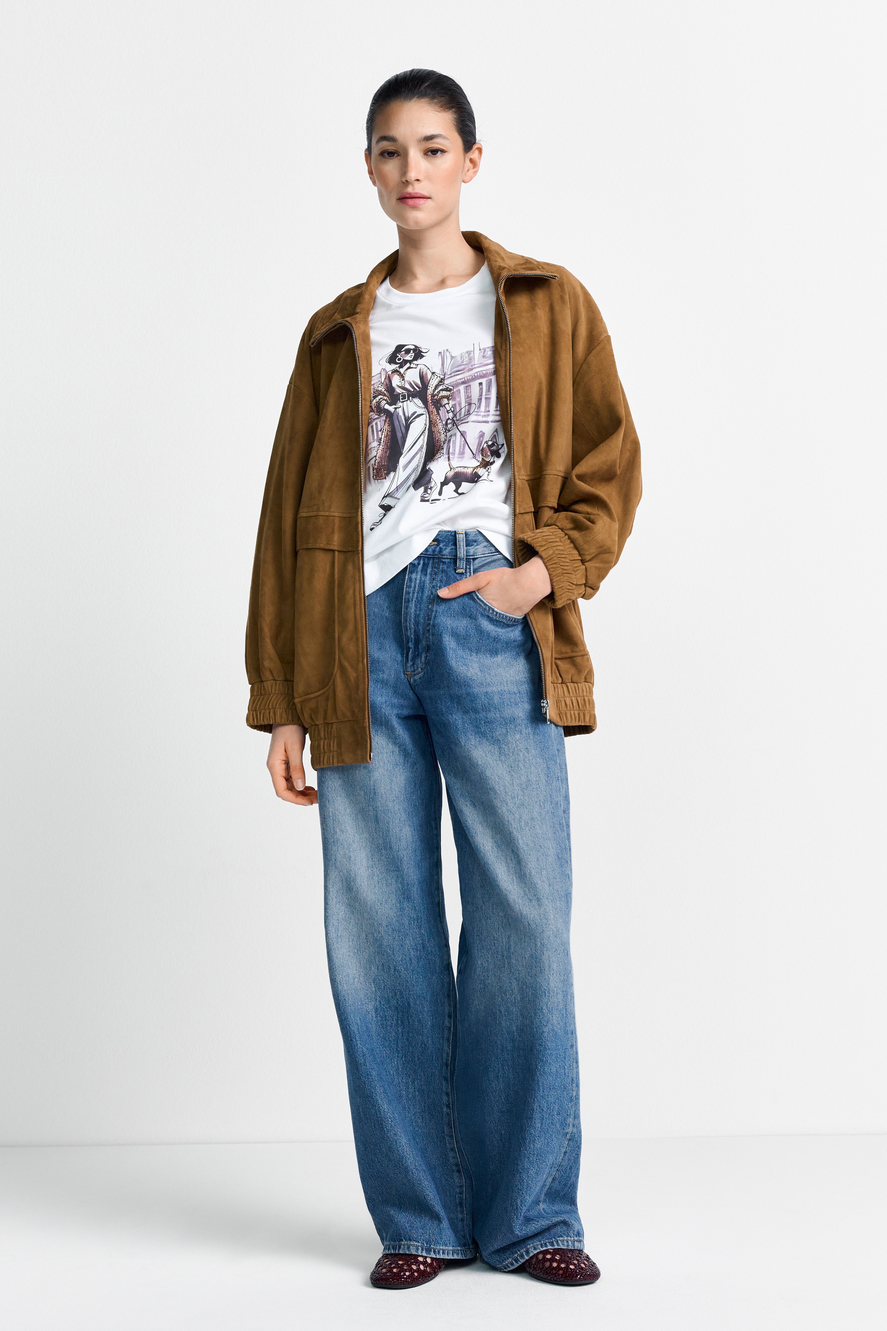 Thumbnail - RICHROYAL T-Shirt "Woman and Dog"