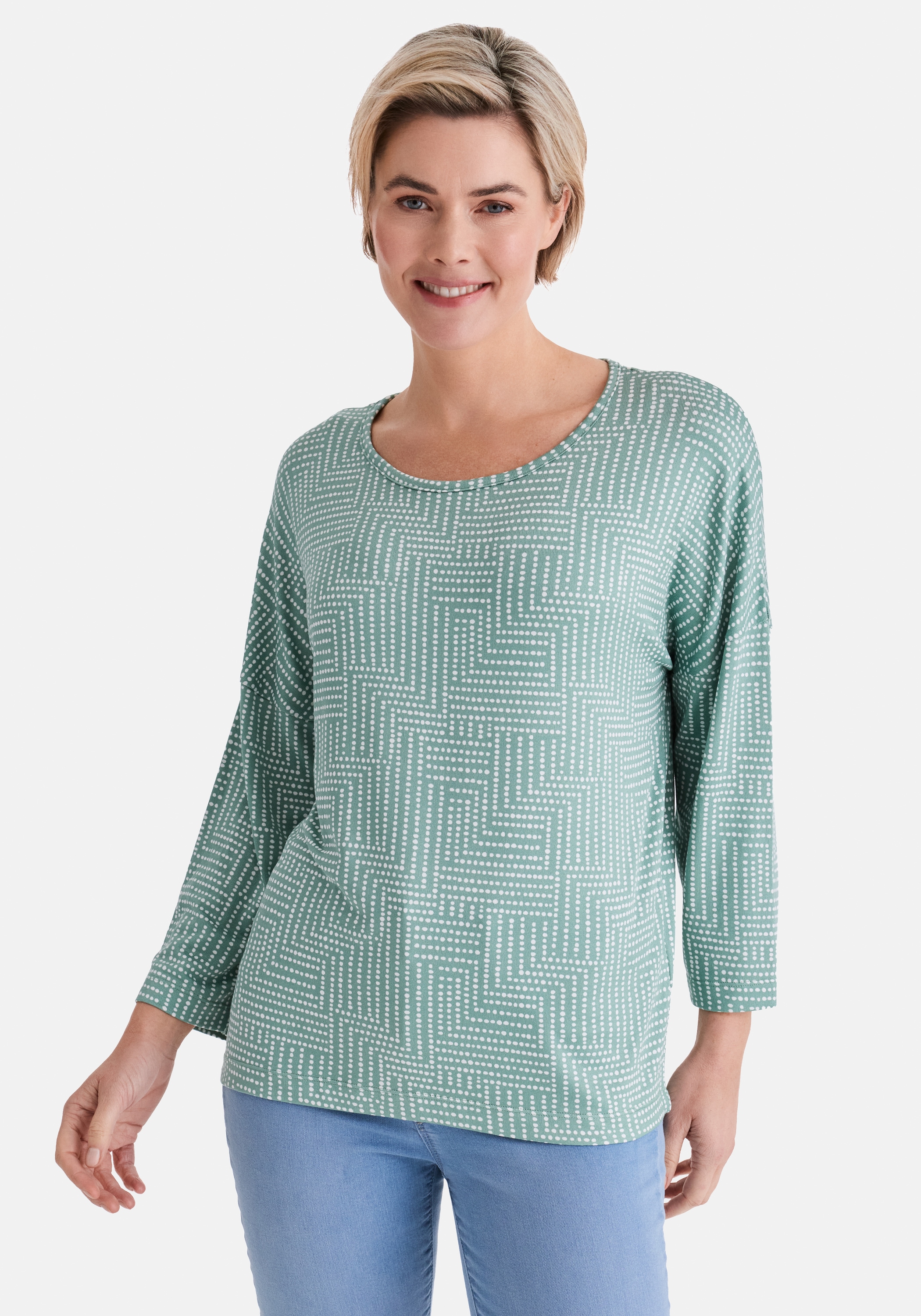 STOOKER WOMEN "CARLY T-Shirt 3/4-Arm" Loose Fit Shirt Rundhals 3/4 Arm für Damen