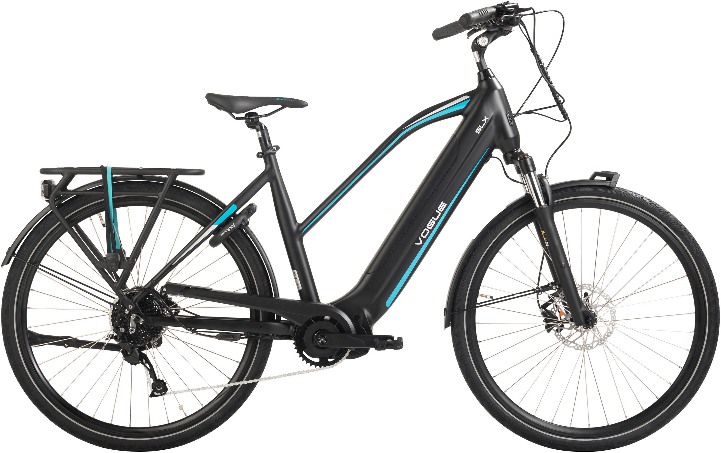VOGUE BIKE E-Bike "SLX", 51cm, 28 Zoll (71,12cm), schwarz, Elektrofahrräder, Pedelec, Elektrofahrrad für Damen u. Herren