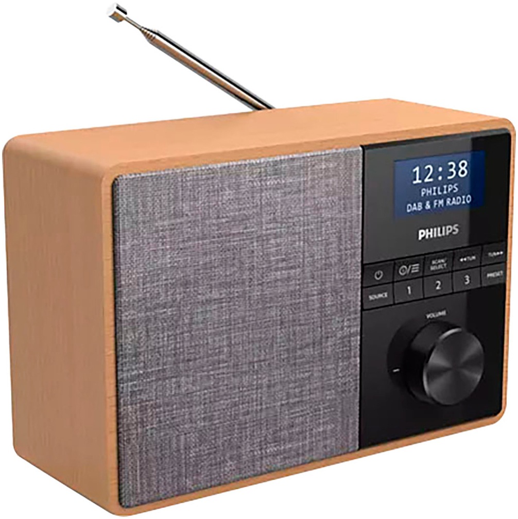 PHILIPS Radio "TAR5505", B:20,66cm H:14cm T:10,6cm, braun, Radios