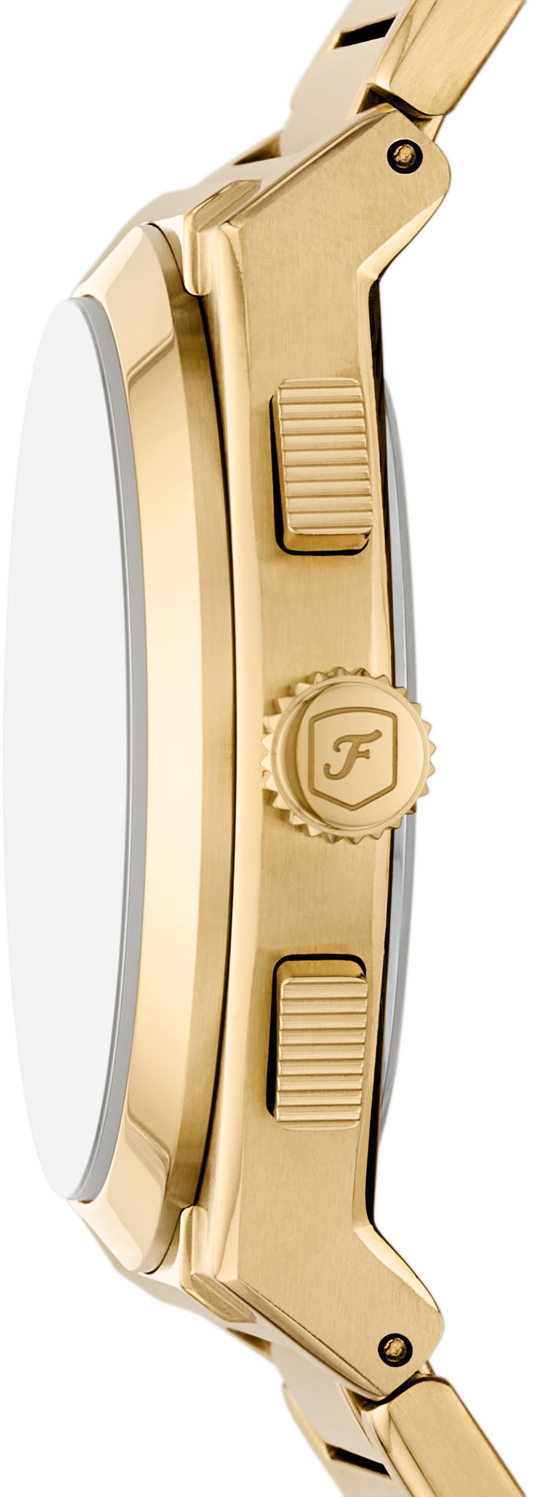 Fossil Chronograph »EVERETT«, Quarzuhr, Armbanduhr, Herrenuhr, Edelstahlarmband, analog