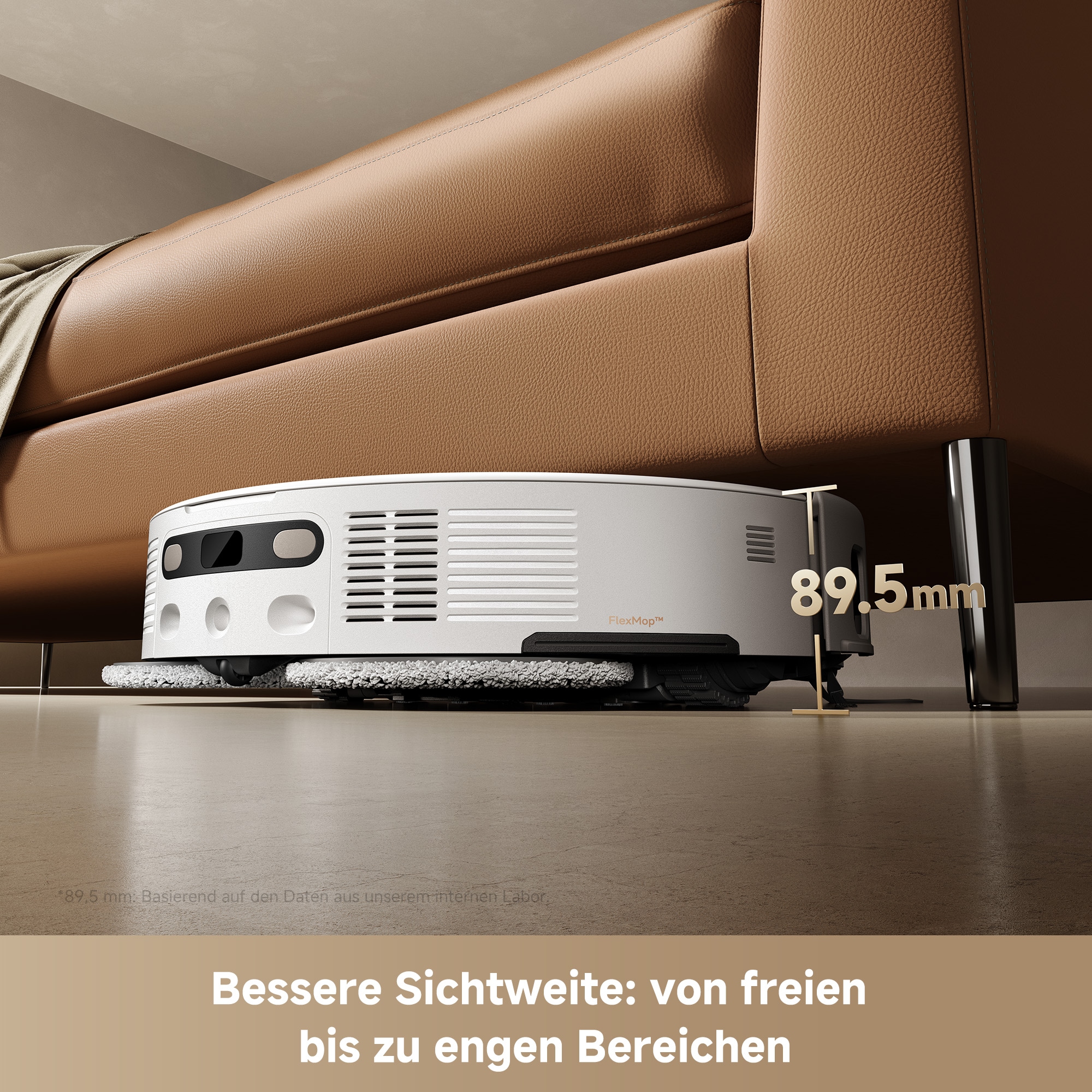Dreame Nass-Trocken-Saugroboter »MOVA V50 Ultra Complete, mit Wischfunktion«, 24.000Pa Saugkraft, Hindernisüberwindung, 50°C Wischwasser, 180m²