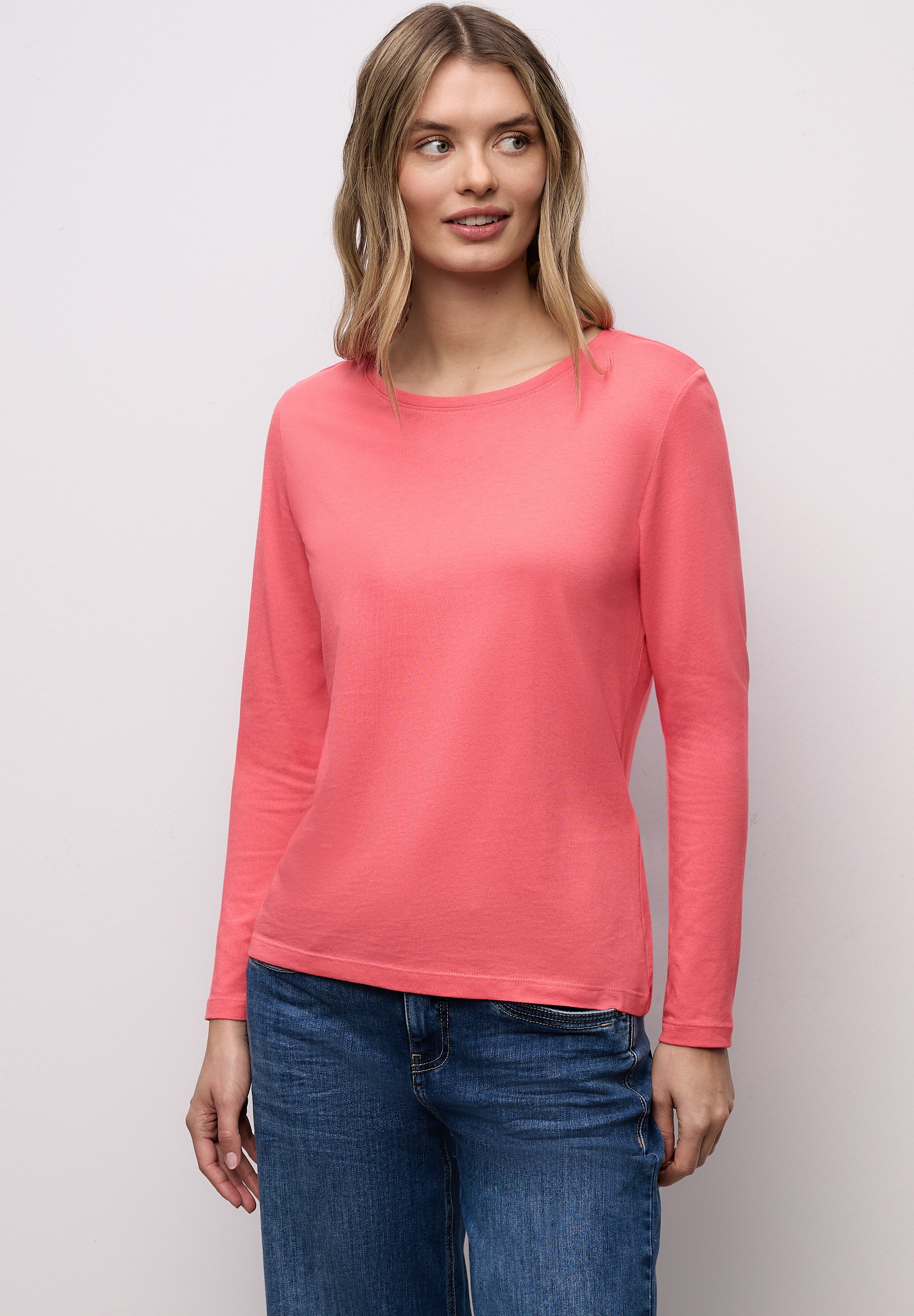 STREET ONE Langarmshirt mit Rundhalsausschnitt günstig online kaufen