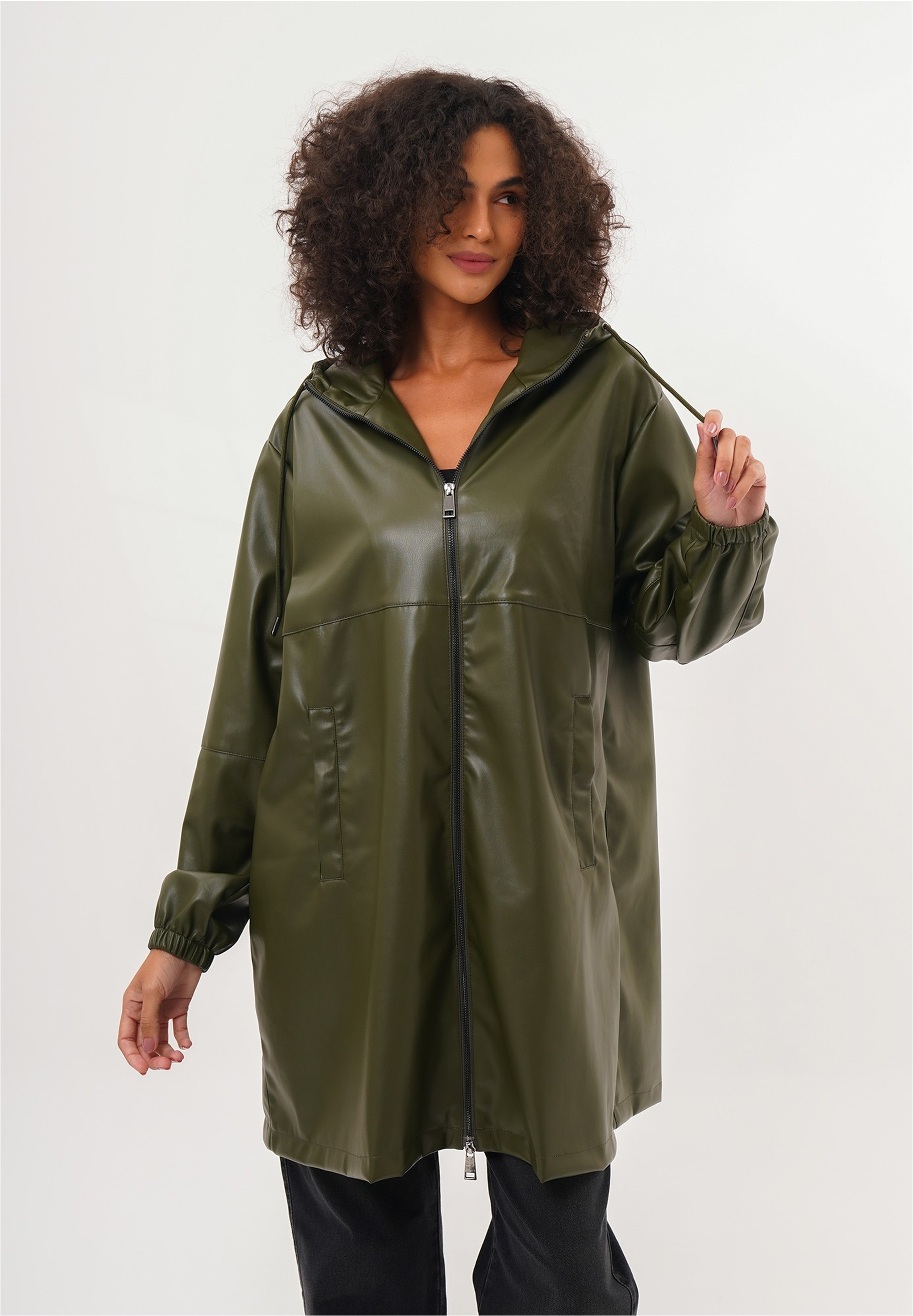 freshlions Outdoorjacke "Gillian", (1 St.), aus stylishem Kunstleder günstig online kaufen