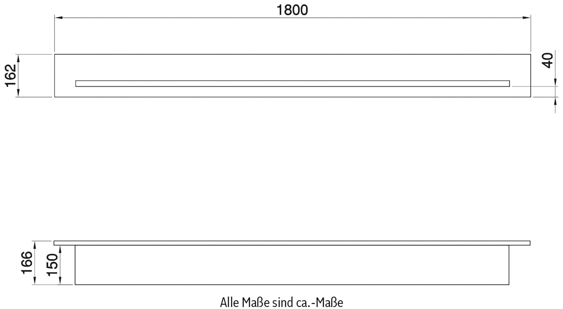 Home affaire Wandboard »Stranda, Wandregal im Scandi-Style, Wandhalter mit Ablagefläche«, vielseitig einsetzbares Hängeregal, in zwei Farben & Größen verfügbar