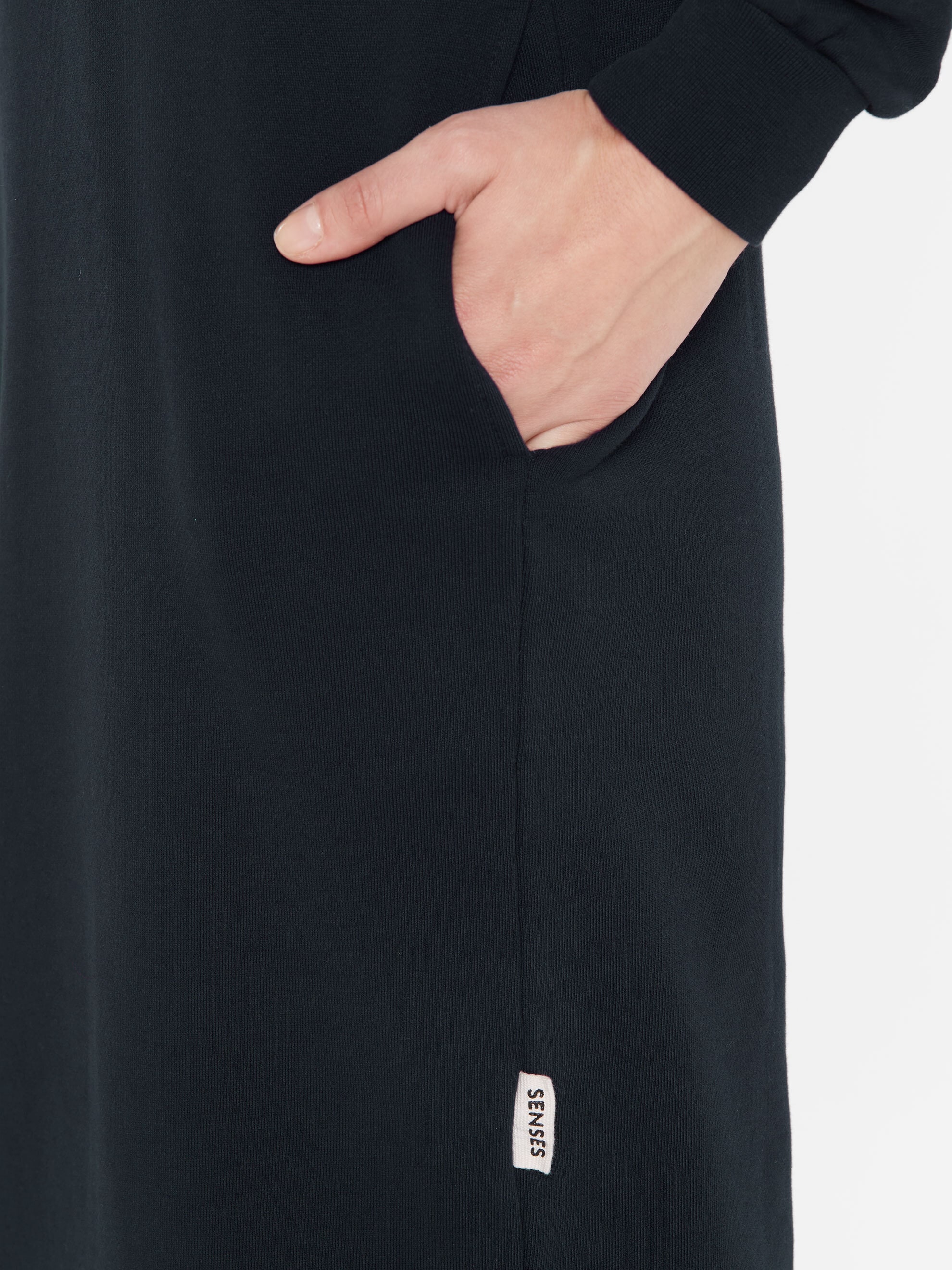 SENSES.THE LABEL Sweatkleid Ohne Taschen aus Baumwolle