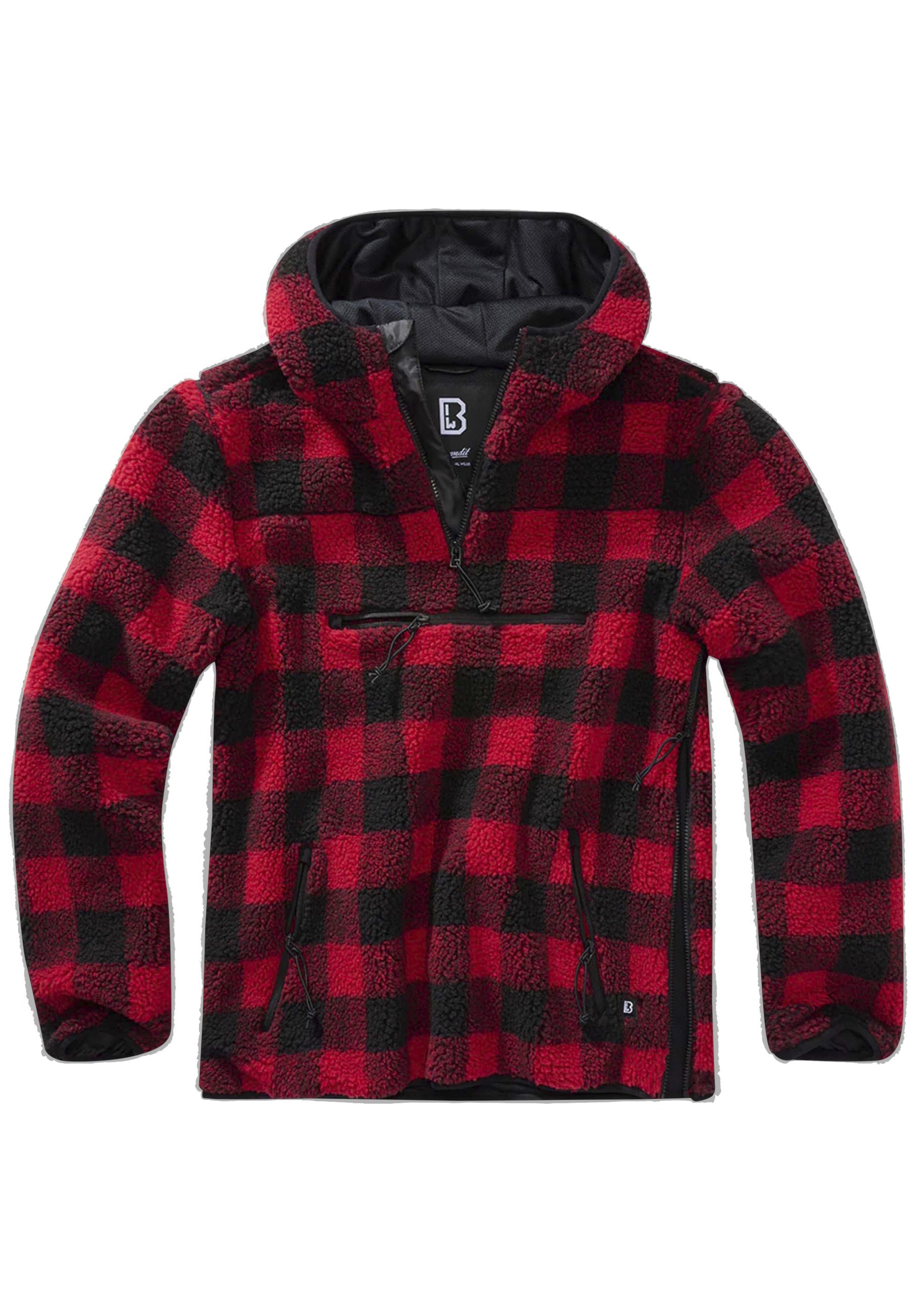 Brandit Anorak »Brandit Herren Teddyfleece Worker Pullover« 1 Stk. tlg. mit Kapuze