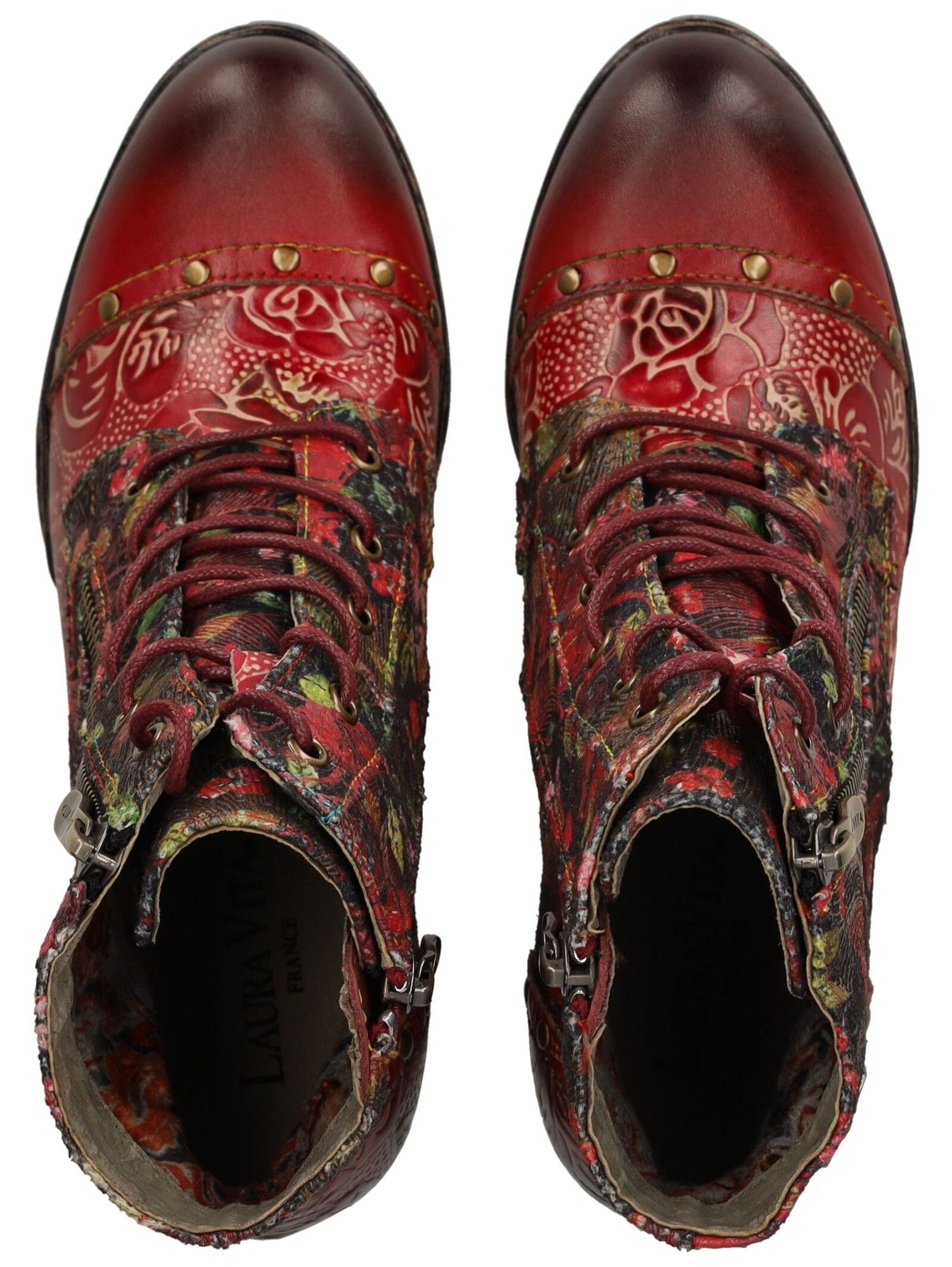 LAURA VITA Schnürstiefelette »LAURA VITA Stiefelette Leder/Textil«